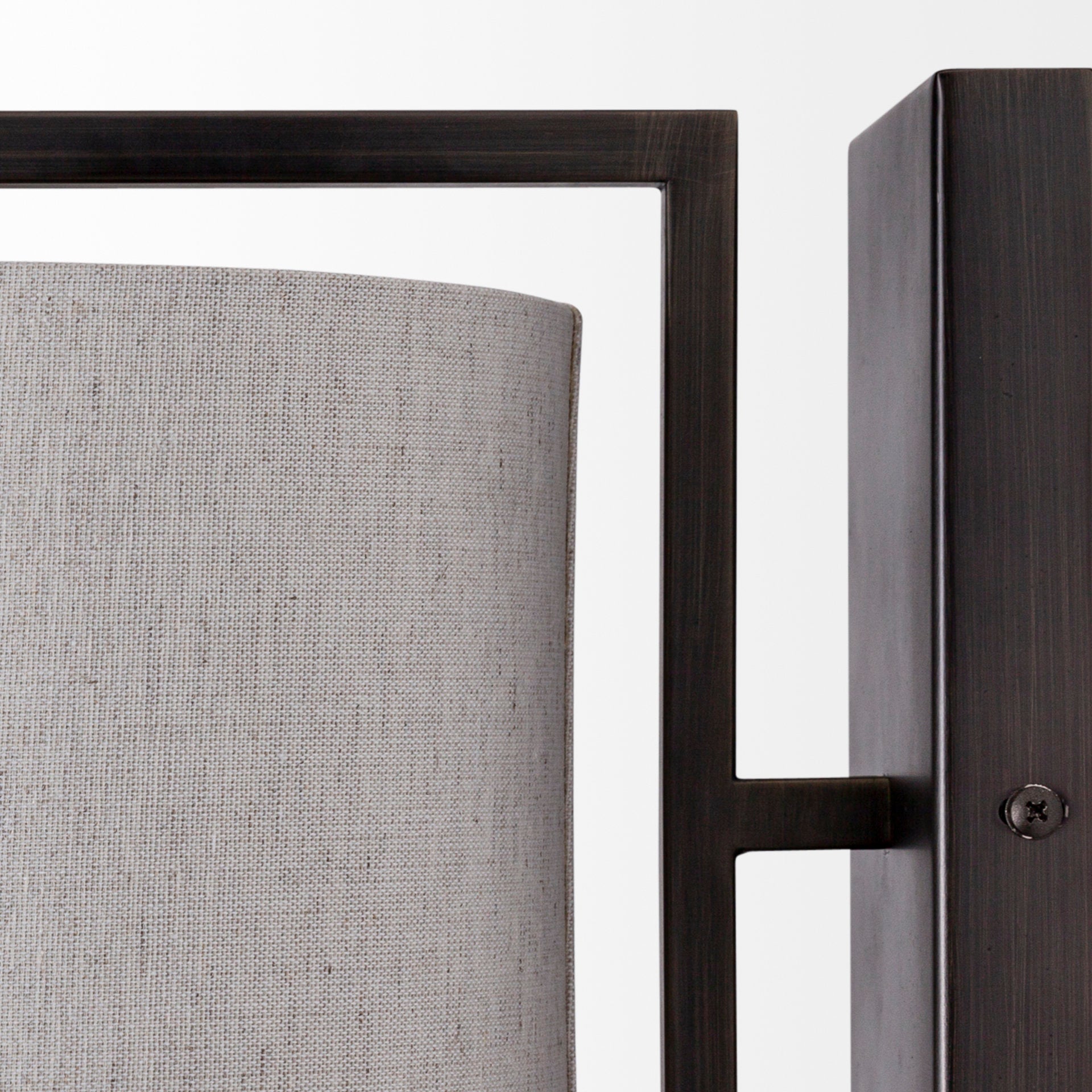 Mercana - Smithe Wall Sconce in Black, Fabric