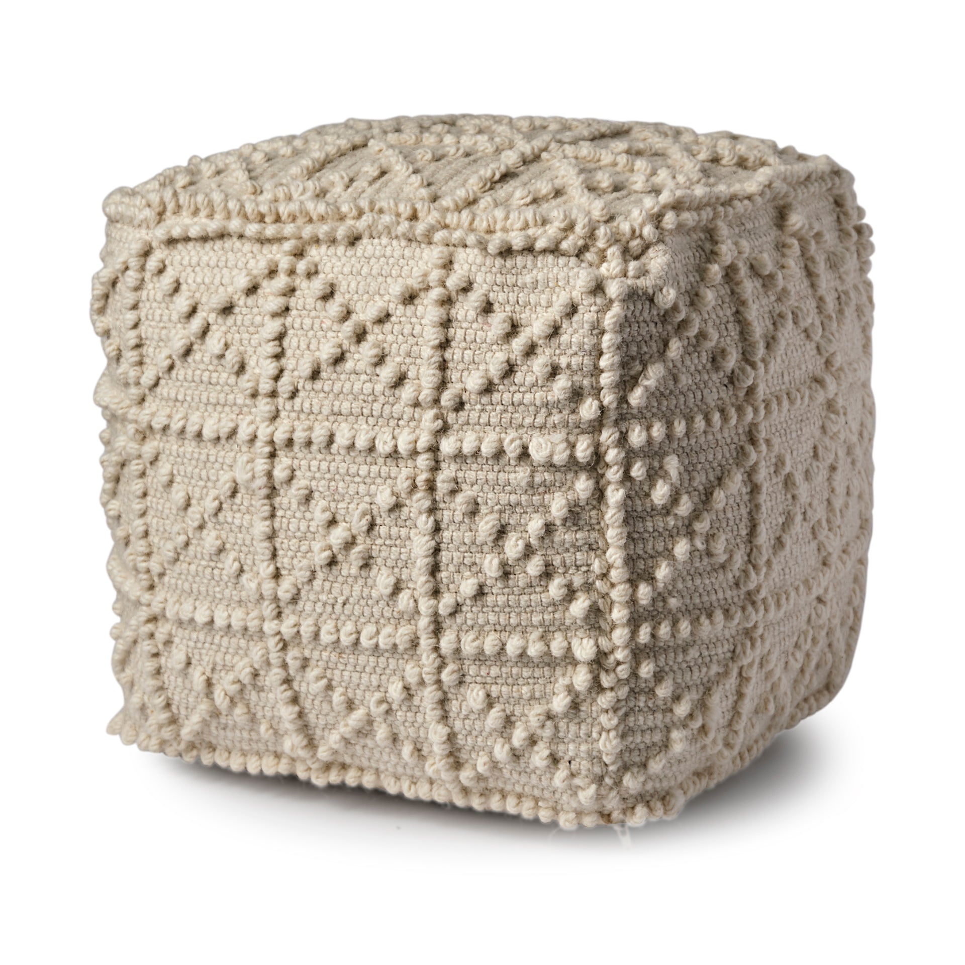 Mercana - Leroy Pouf in Cream, Wool