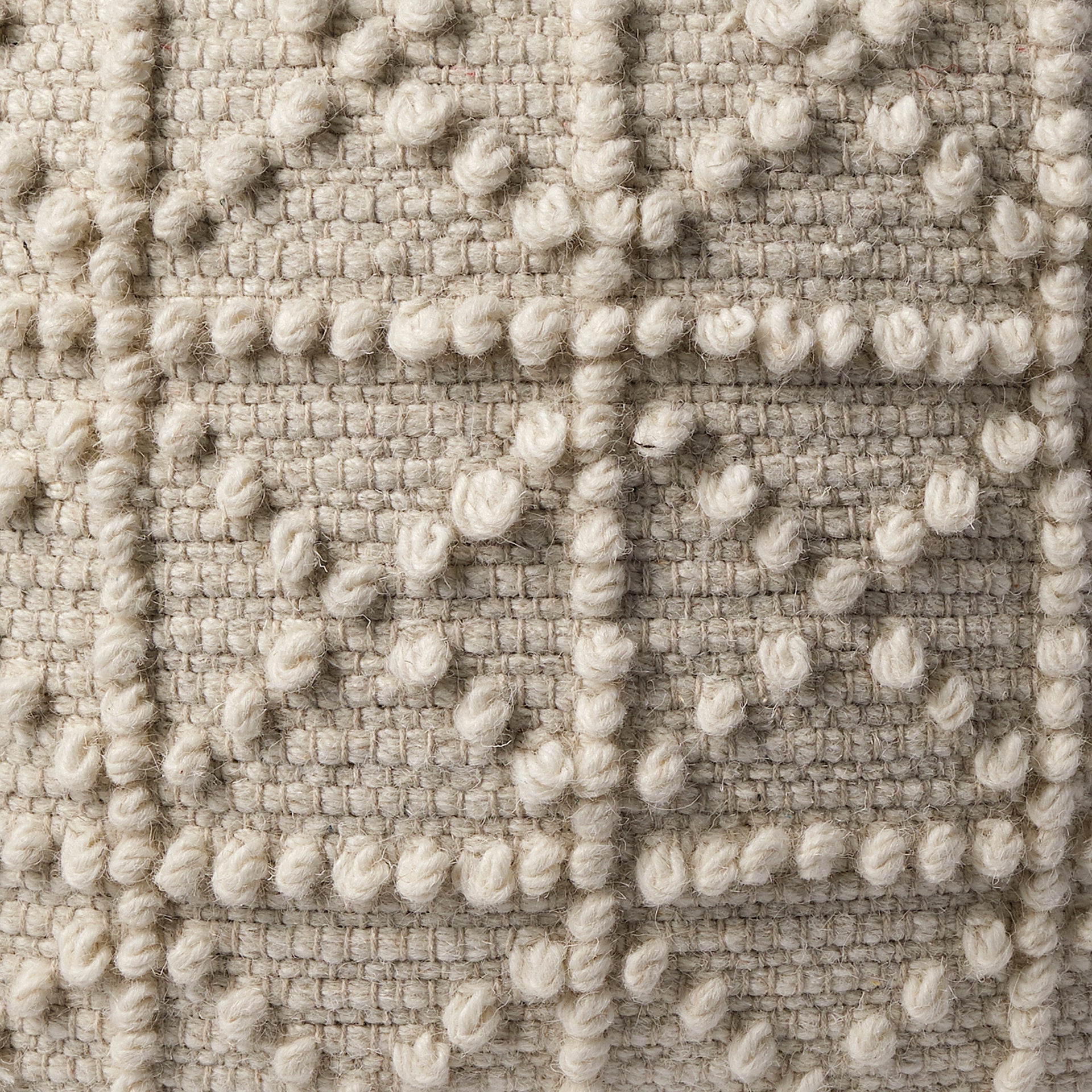 Mercana - Leroy Pouf in Cream, Wool