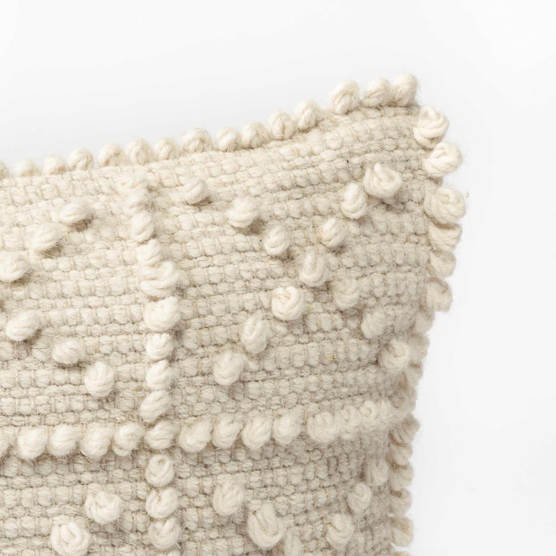 Mercana - Leroy Pillow in Cream, Wool Blend