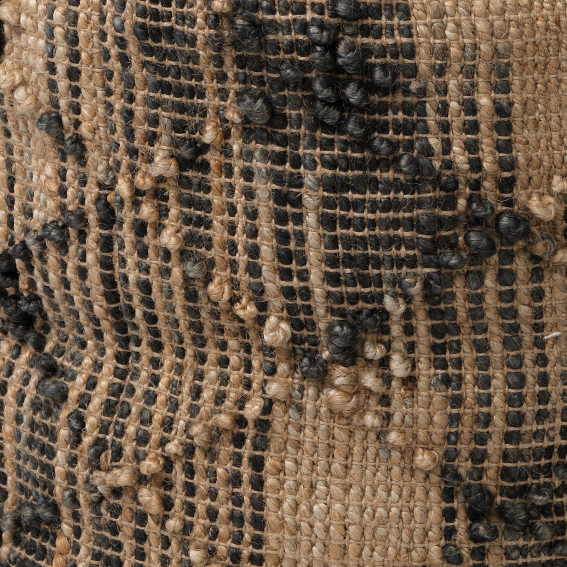 Mercana - Riley Pouf in Brown, Fabric
