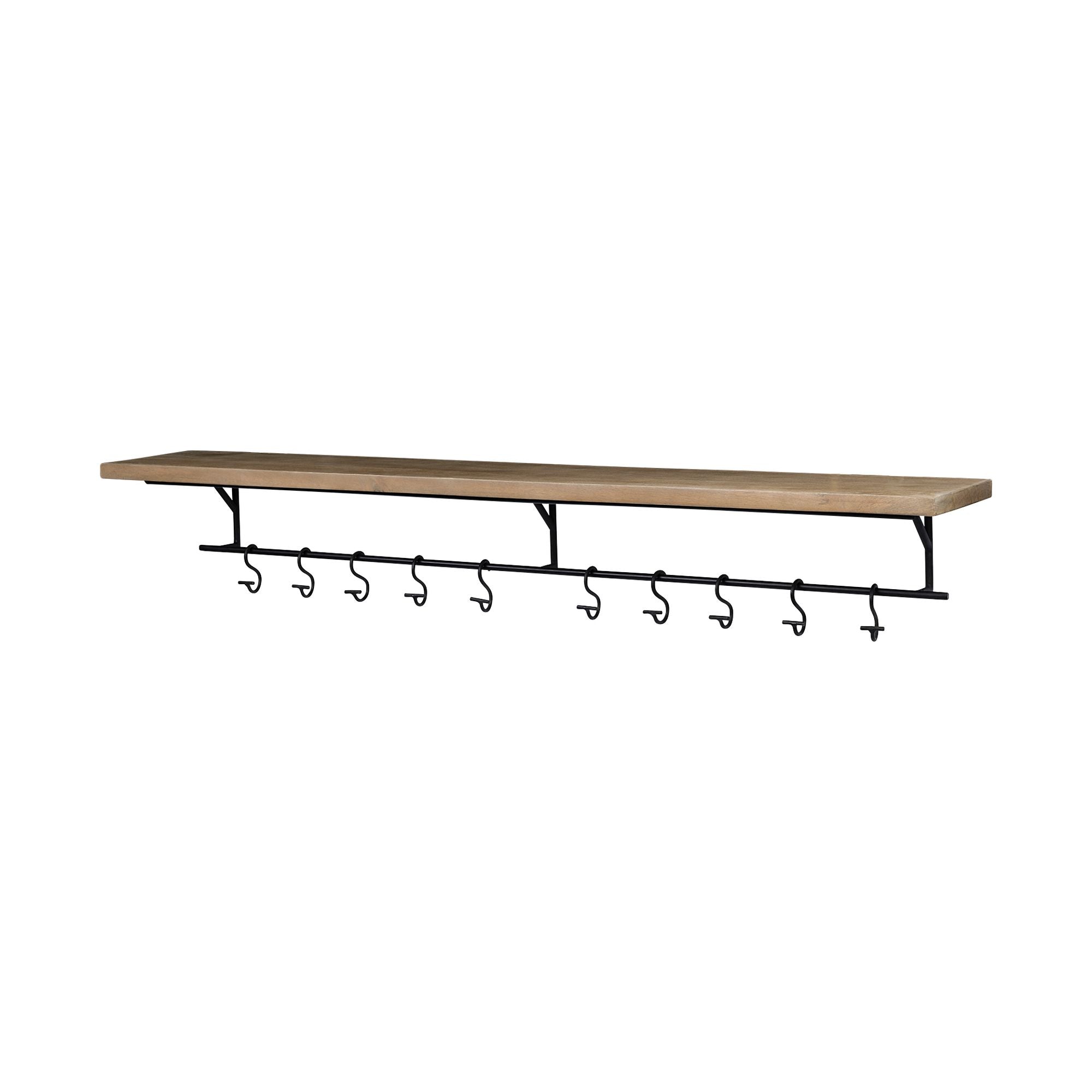 Mercana - Schutt Wall Mounted Wooden Shelf
