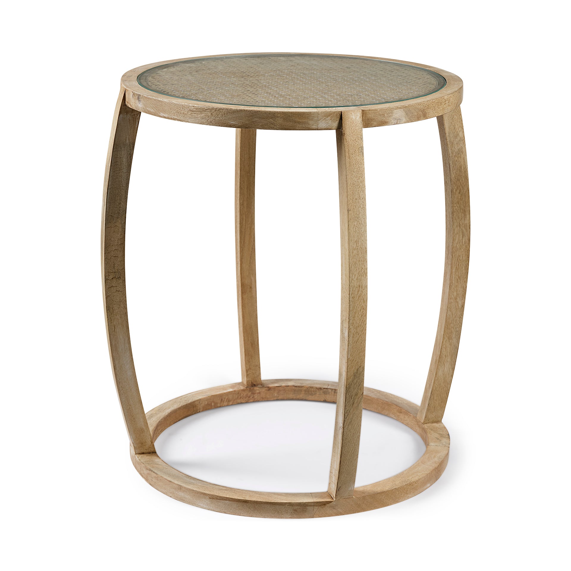 Mercana - Hubbard Accent Table in Brown, Glass
