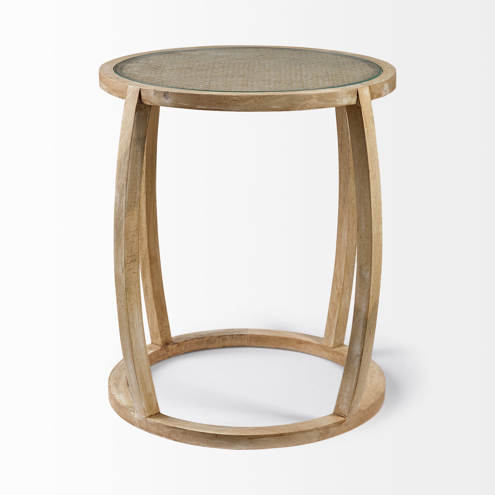 Mercana - Hubbard Accent Table in Brown, Glass