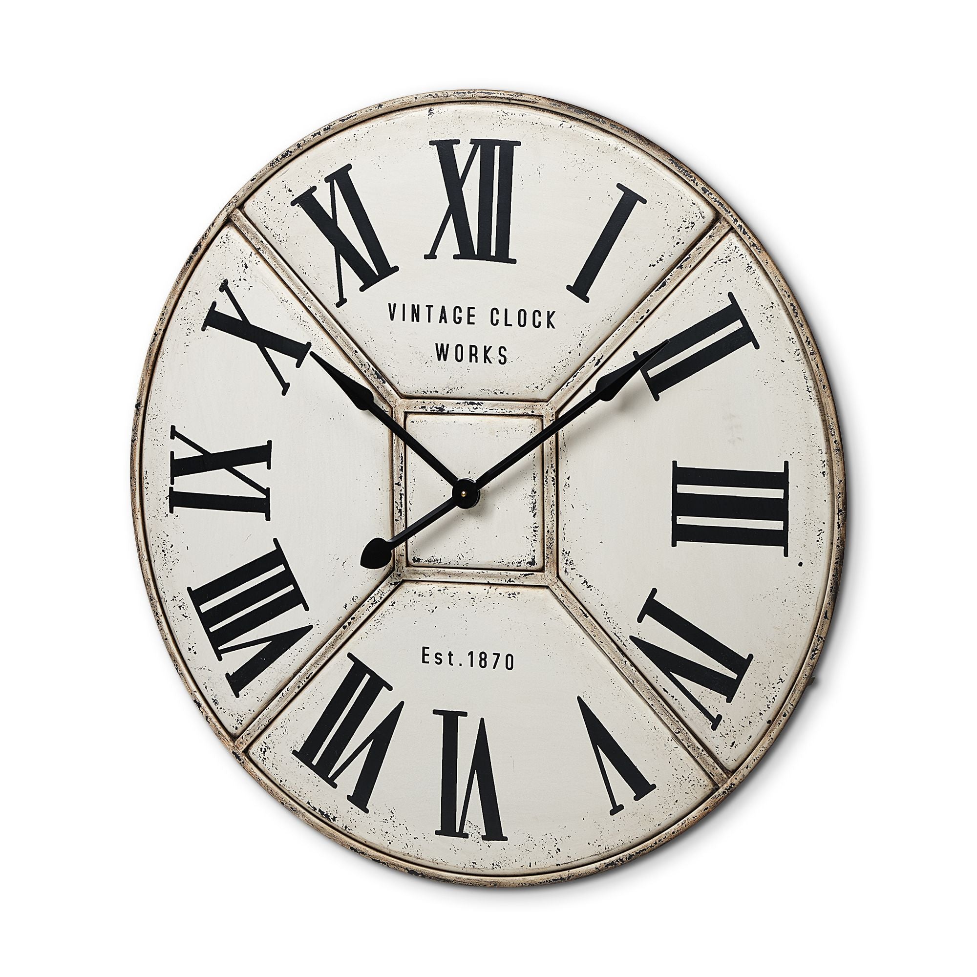 Mercana - Norwich 36.5" Round Industrial Wall Clock