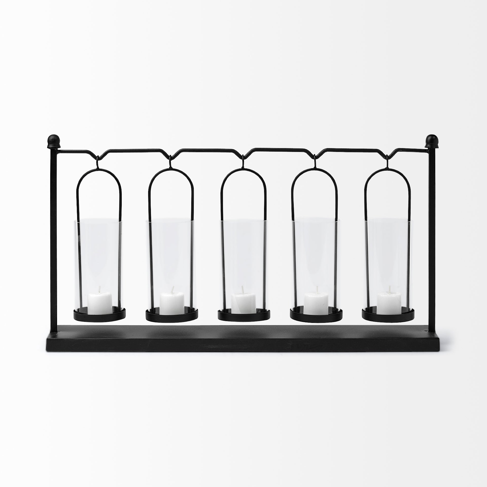 Mercana - Erlen Candle Holder in Black, Metal