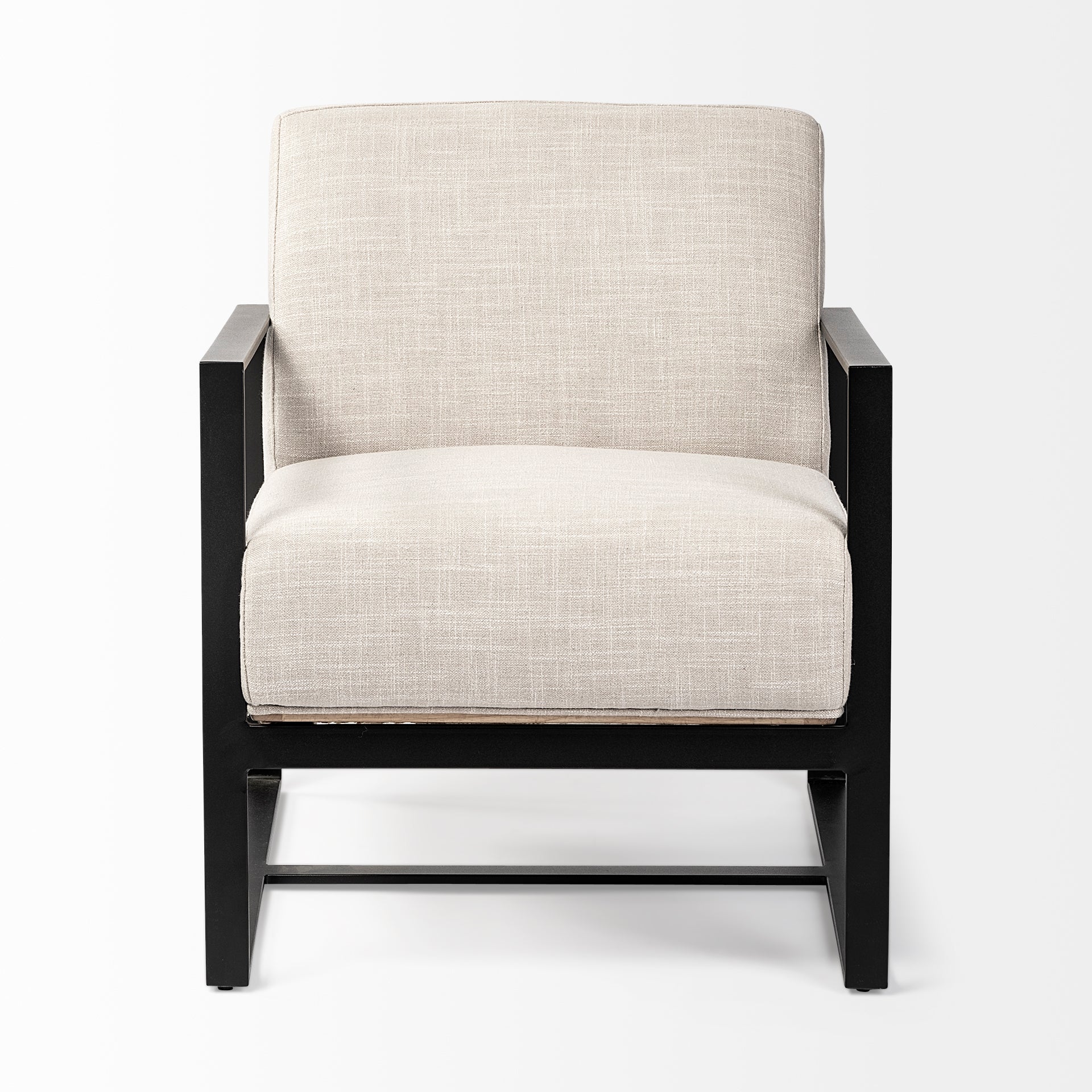 Mercana - Stamford Upholstered Accent Chair in Cream, Wood