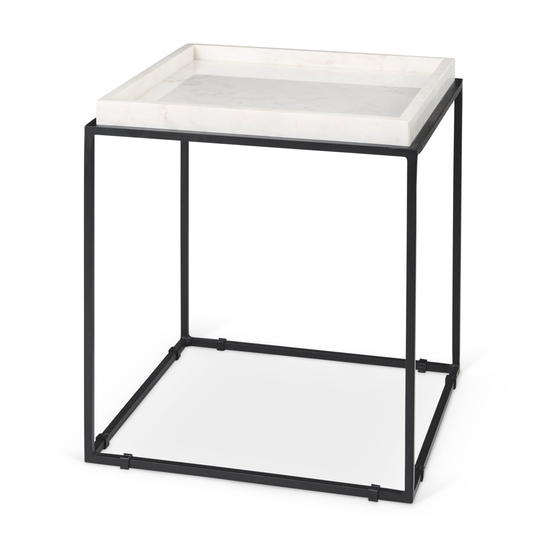 Mercana - Nathan End Table in Black, Metal