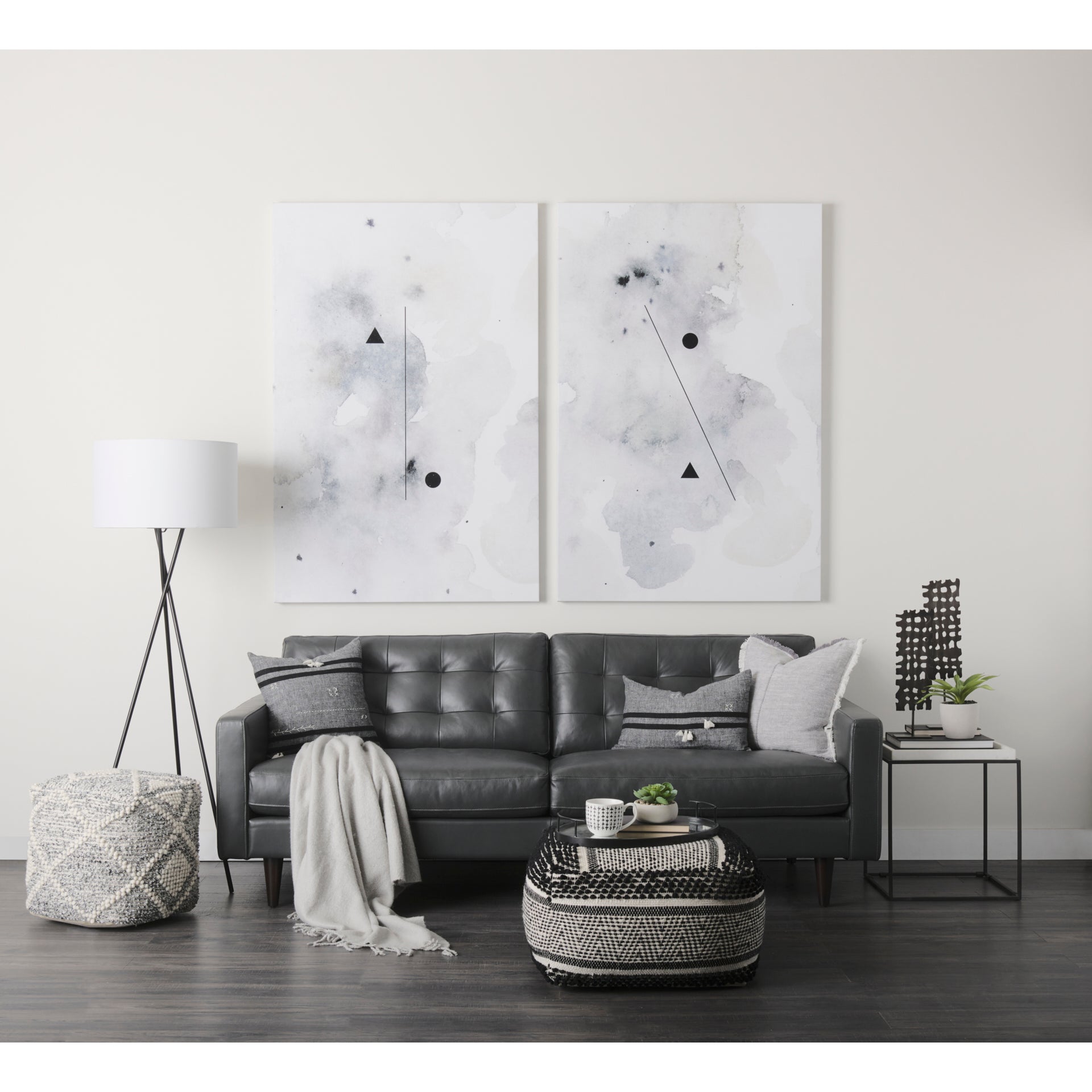 Mercana - Nathan End Table in Black, Metal
