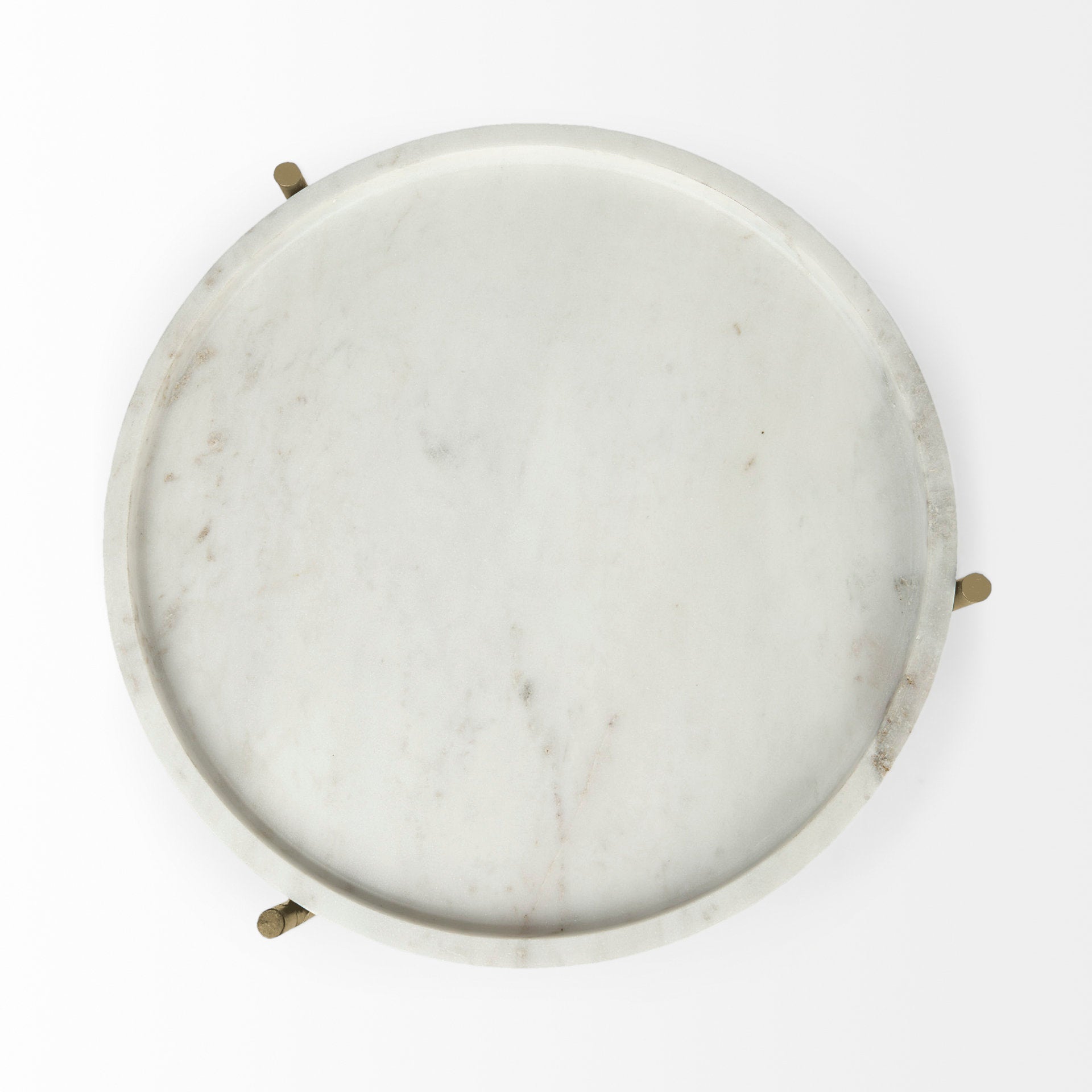 Mercana - Stella Accent Table in White, Marble