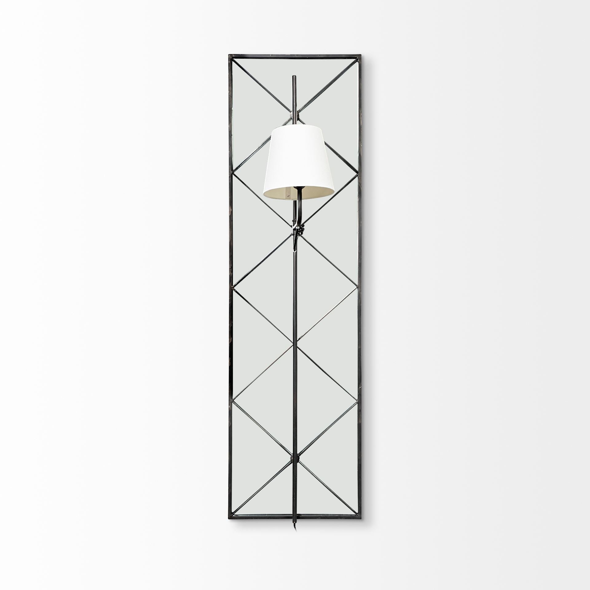 Mercana - Krissta Wall Sconce in Black, Fabric