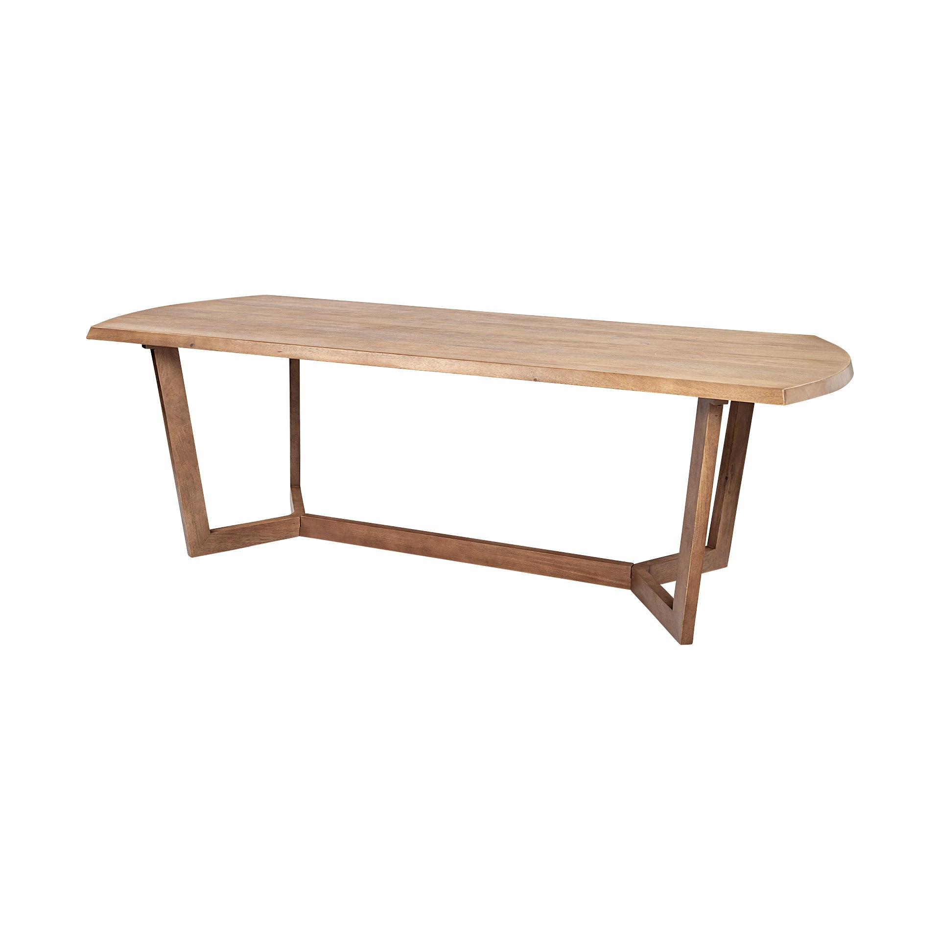 Mercana - Denver Dining Table in Brown, Solid Wood
