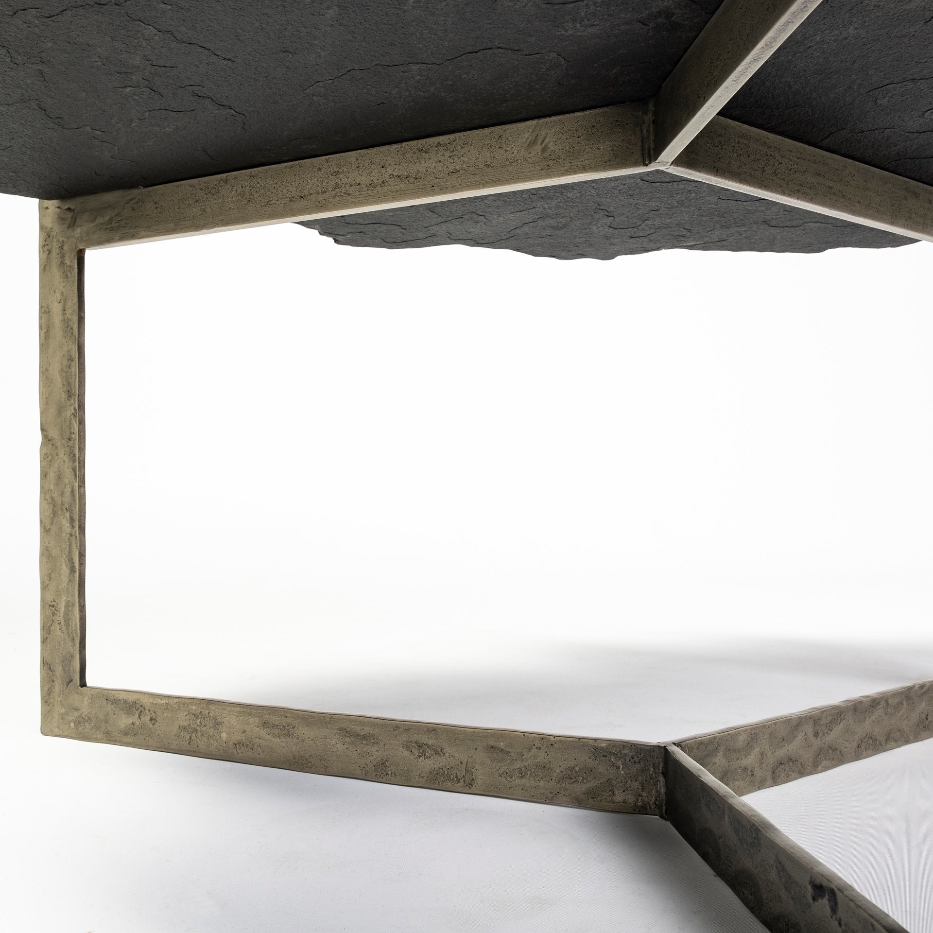 Mercana - Shale Coffee Table in Black/Gold, Stone