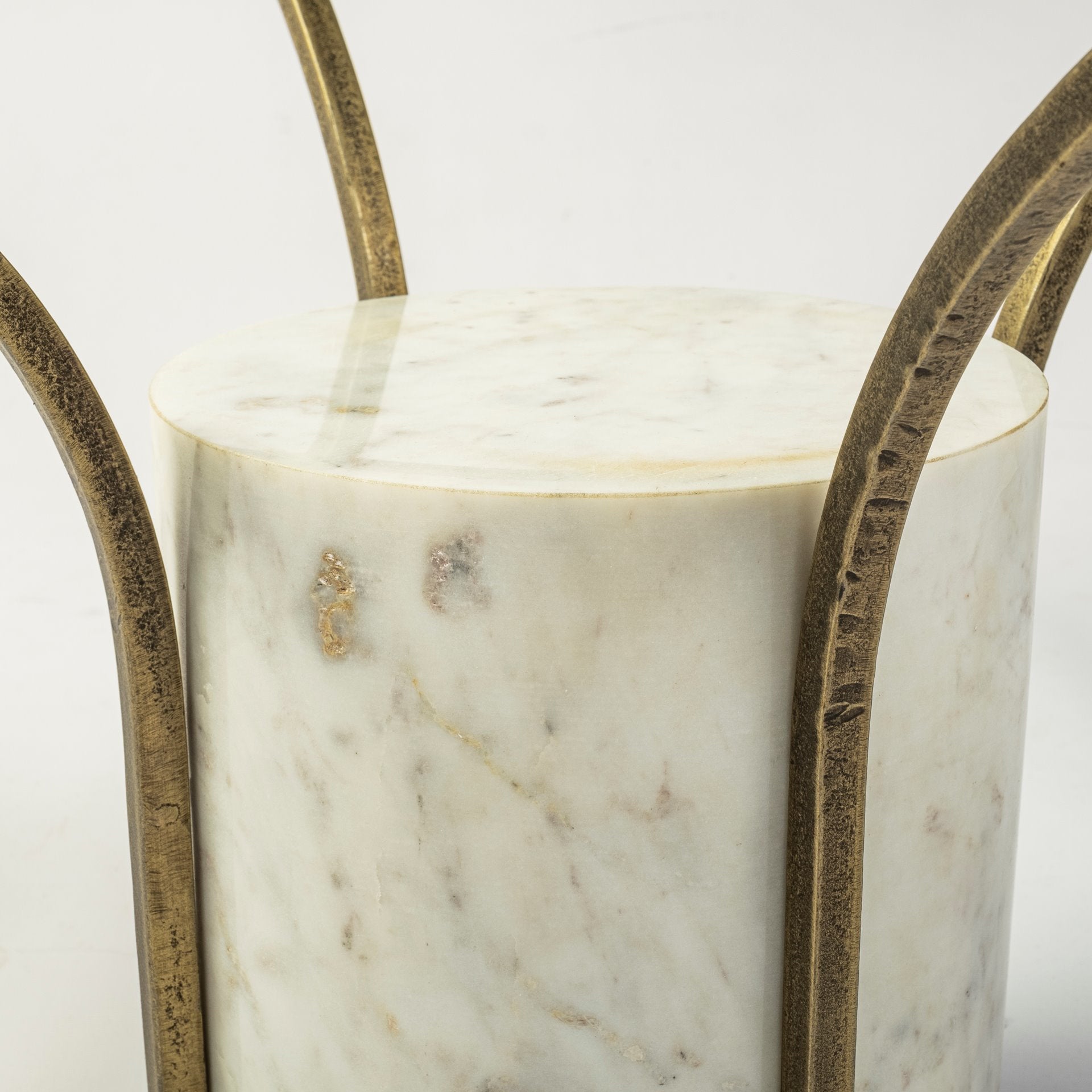 Mercana - Jacinta Coffee Table in Gold/White, Glass