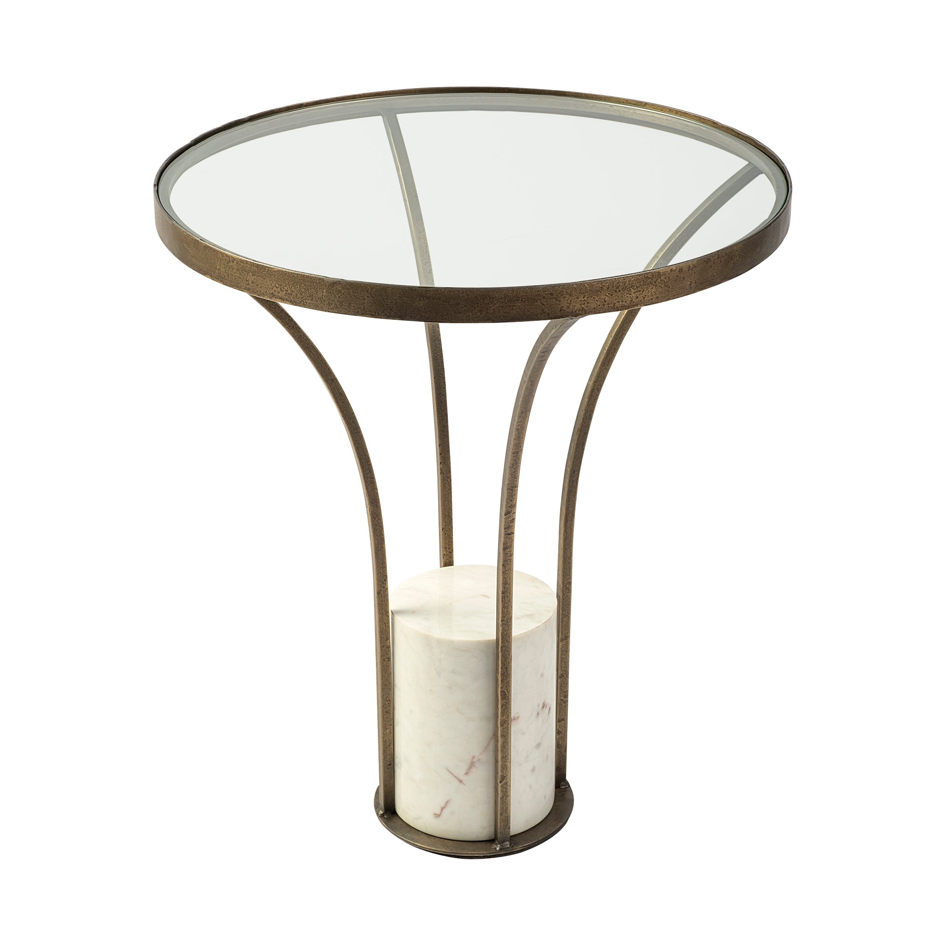 Mercana - Jacinta End Table in Clear, Metal
