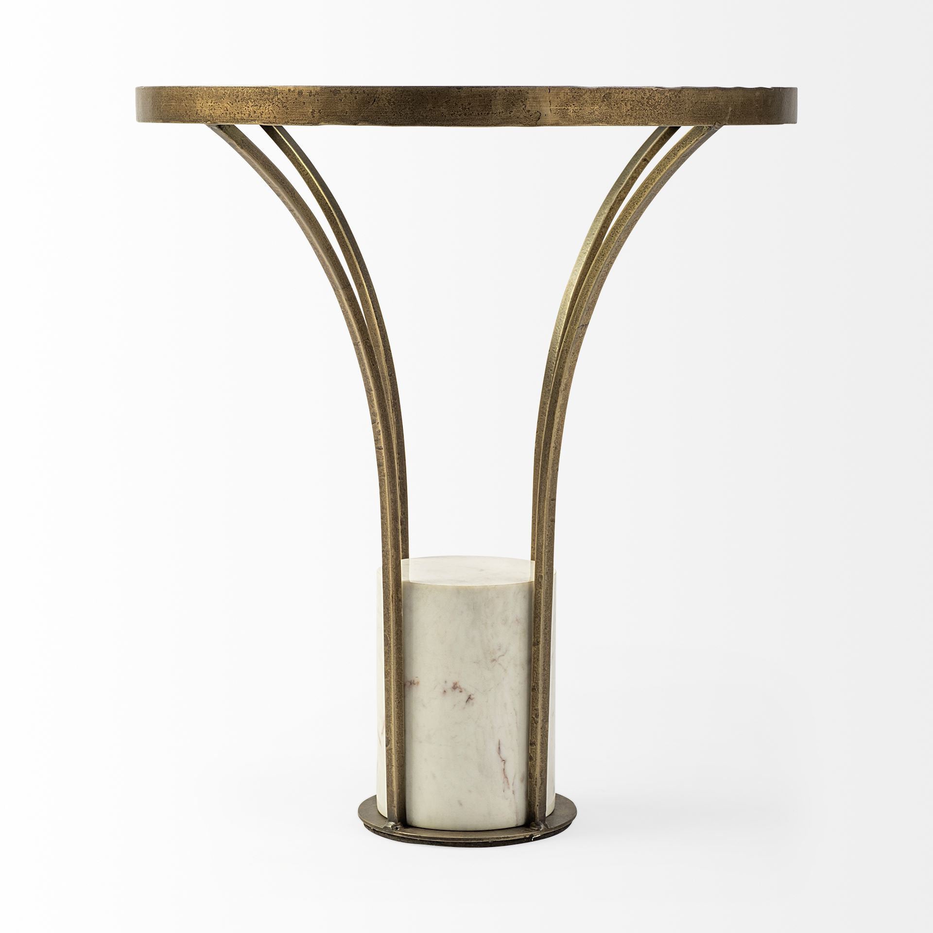 Mercana - Jacinta End Table in Clear, Metal