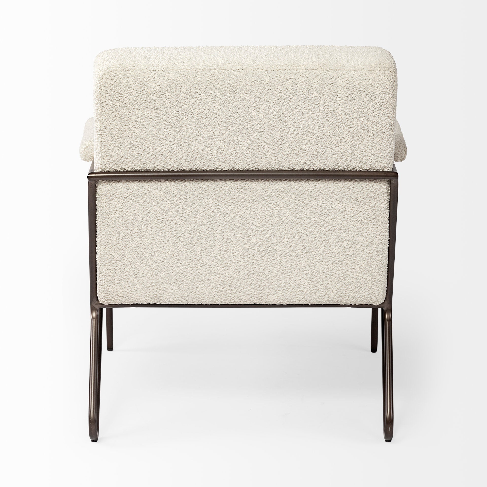 Mercana - Vicunya Upholstered Accent Chair in White, Iron