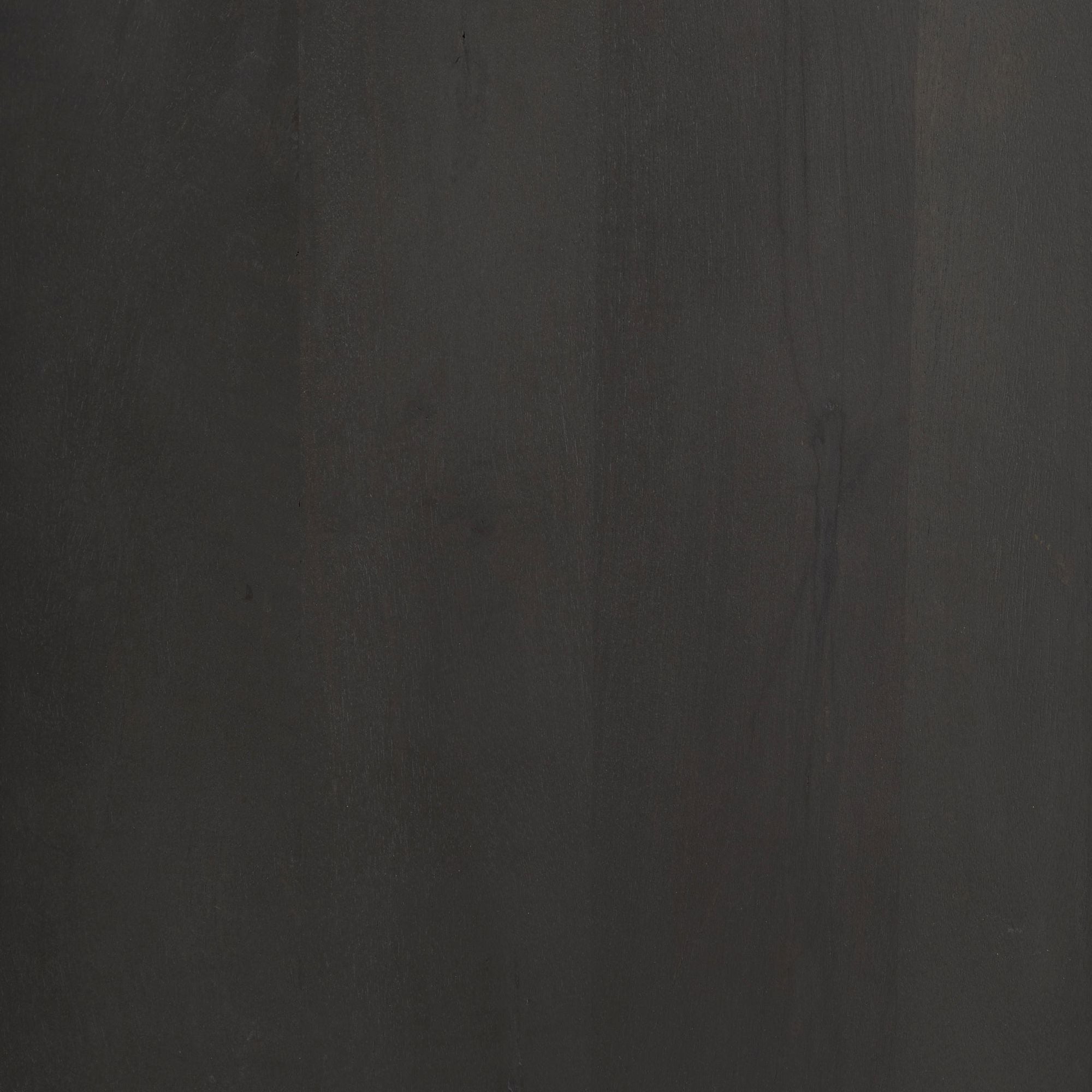 Mercana - Divina Black-Brown Wood with White Marble Top and Black Metal Base Side Table