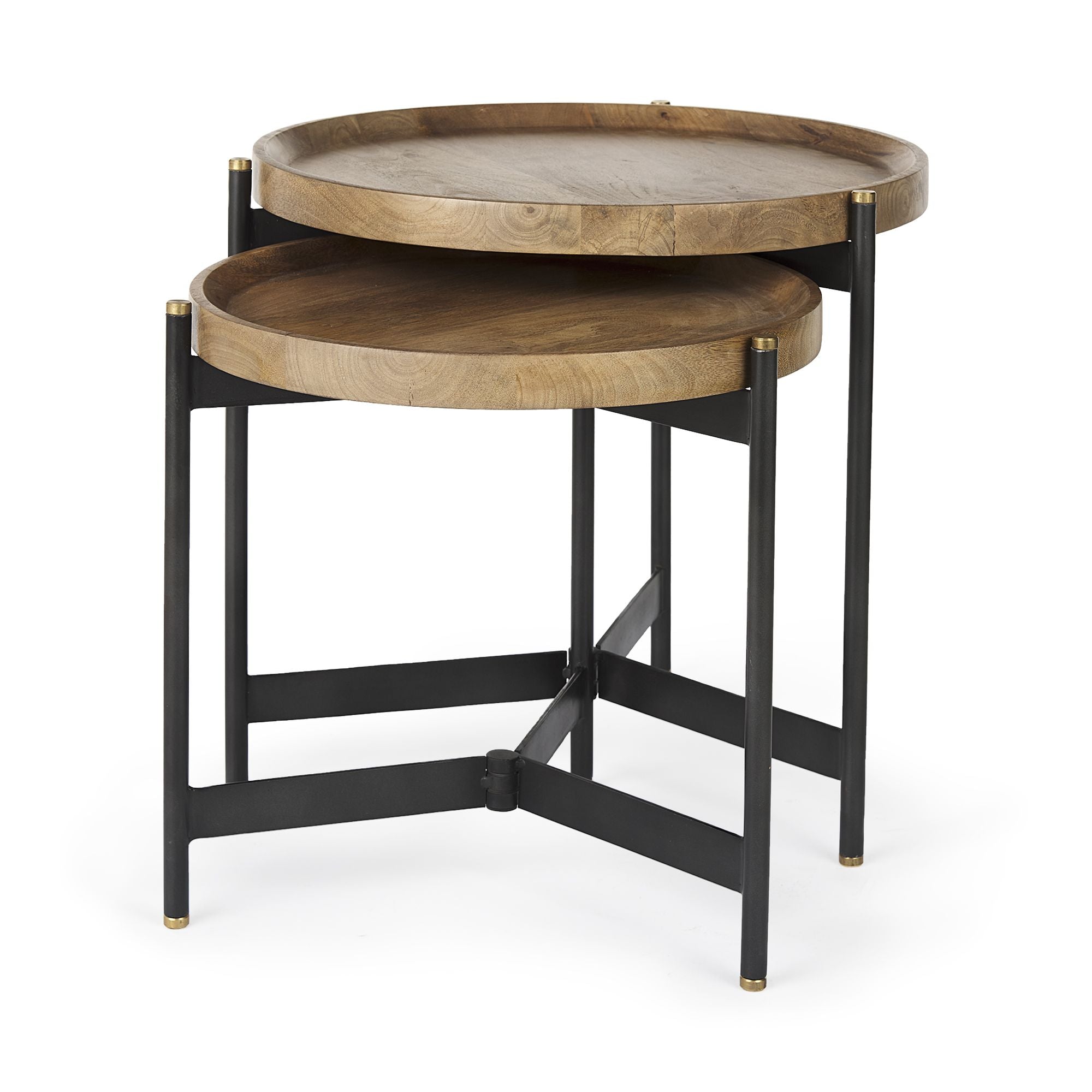 Mercana Marquisa Accent Table (Set of 2) - Light Brown, Wood
