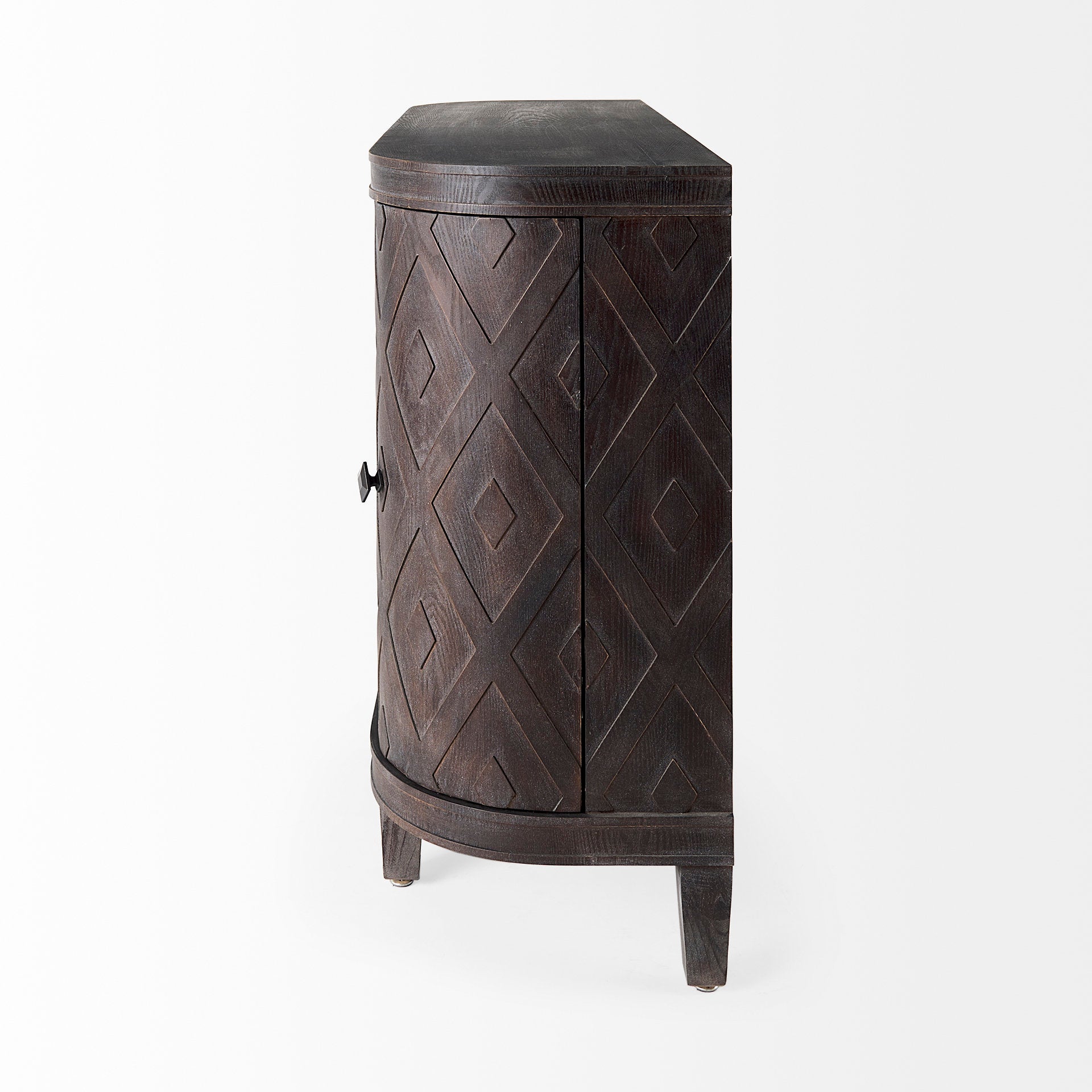 Mercana - Lennon Accent Cabinet in Brown, Solid + Manufactured Wood