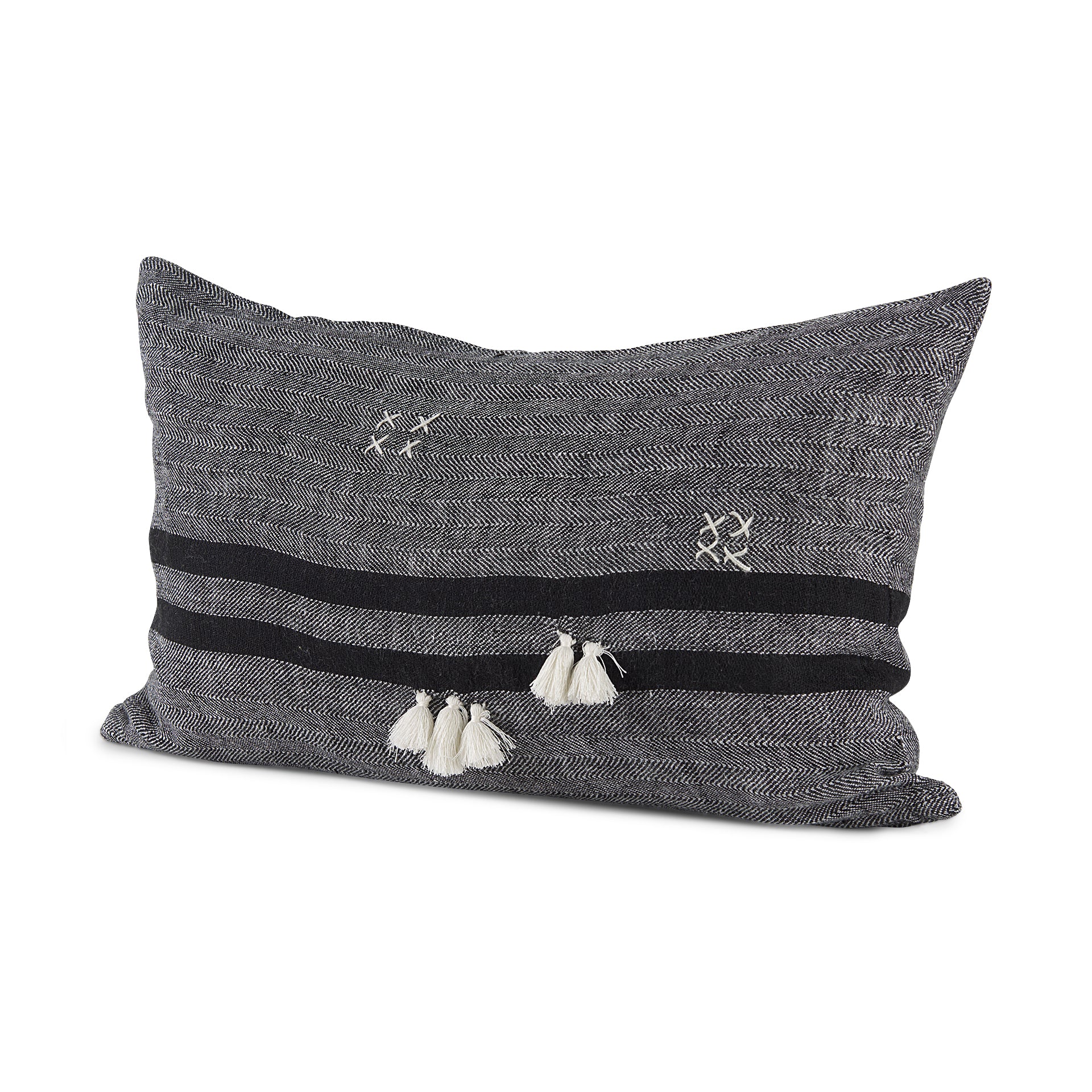 Mercana - Sibyl Pillow in Black, Fabric