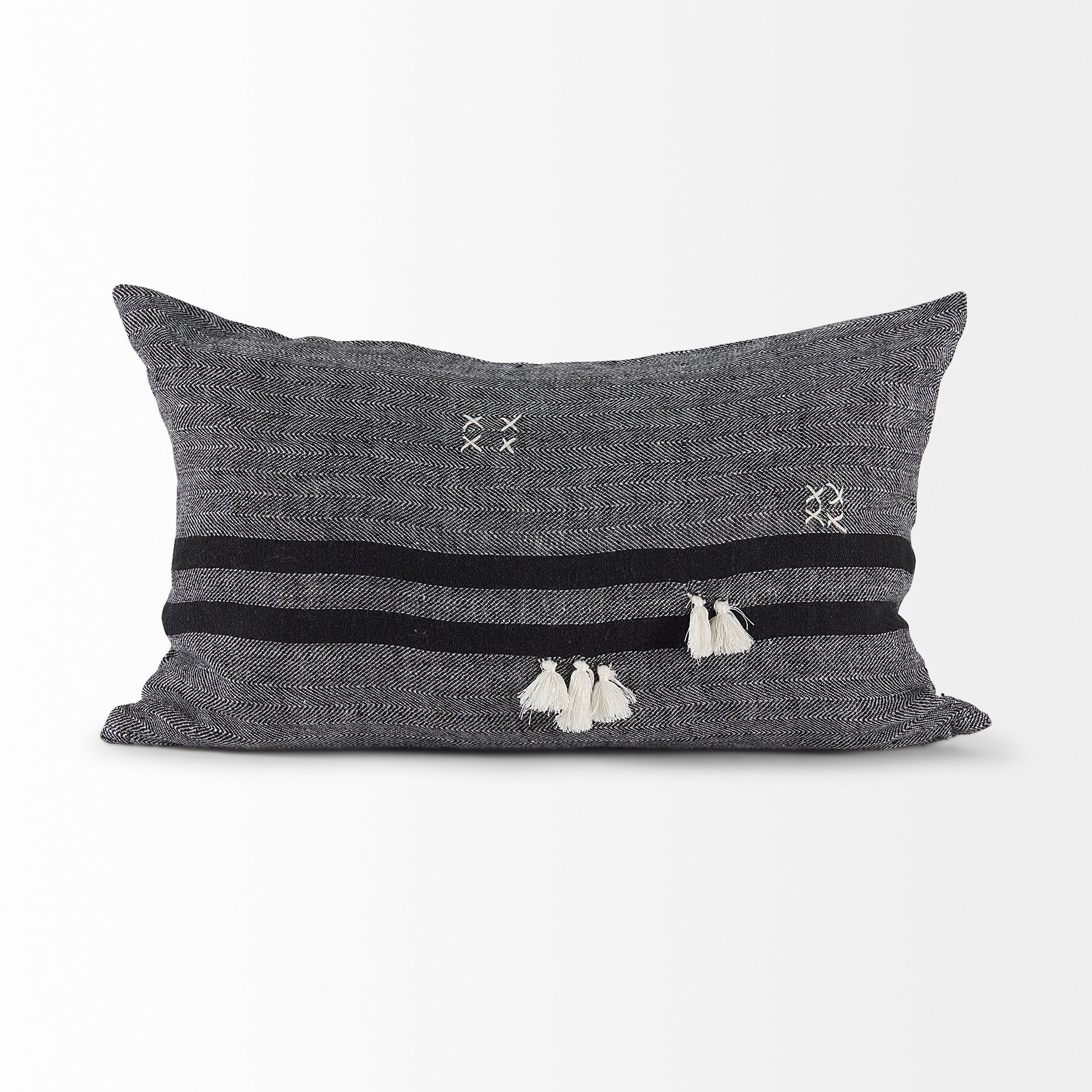 Mercana - Sibyl Pillow in Black, Fabric