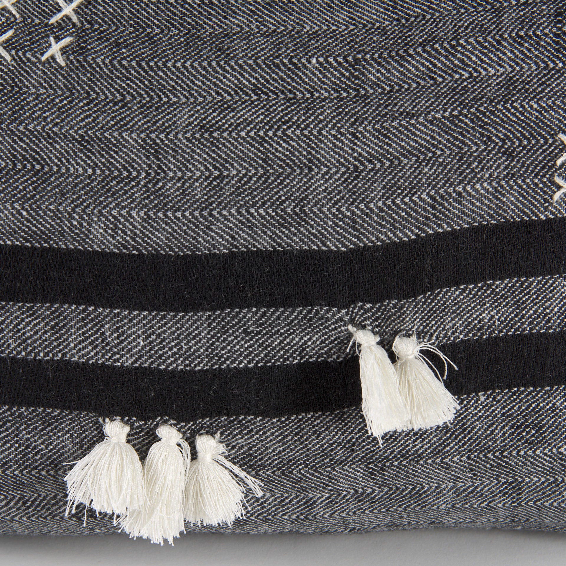 Mercana - Sibyl Pillow in Black, Fabric