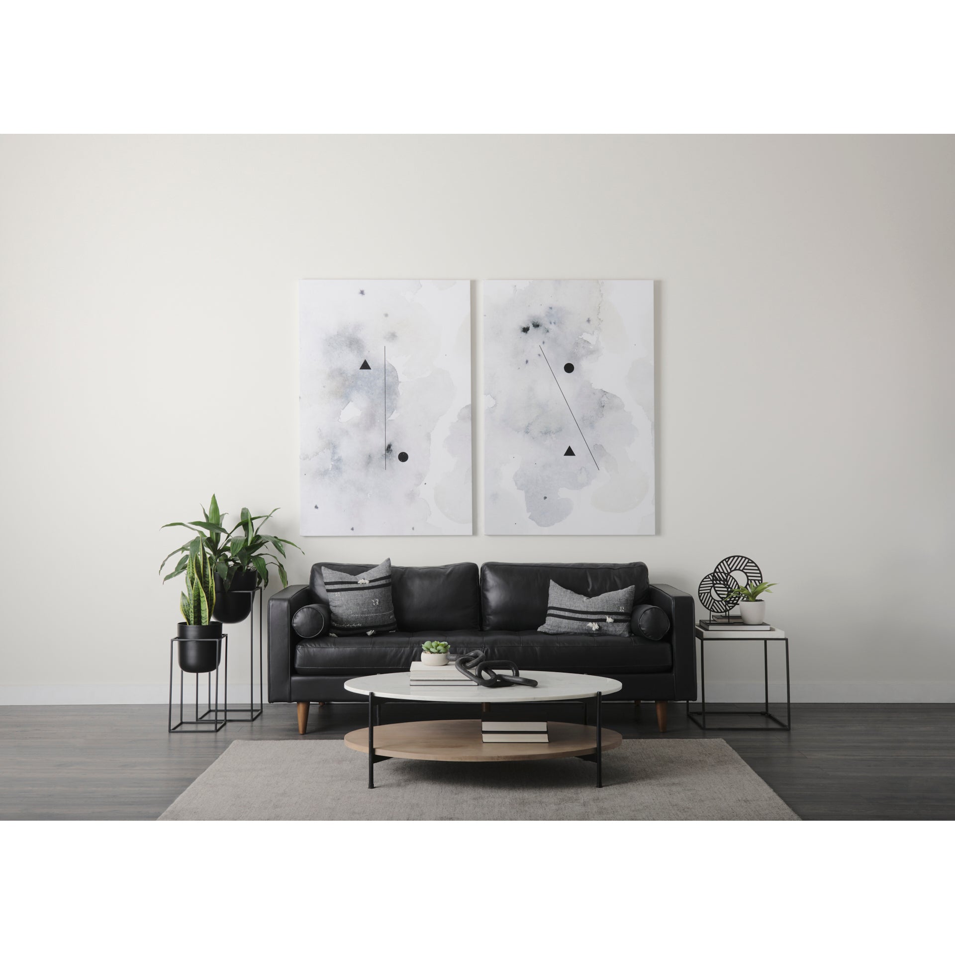 Mercana - Sibyl Pillow in Black, Fabric