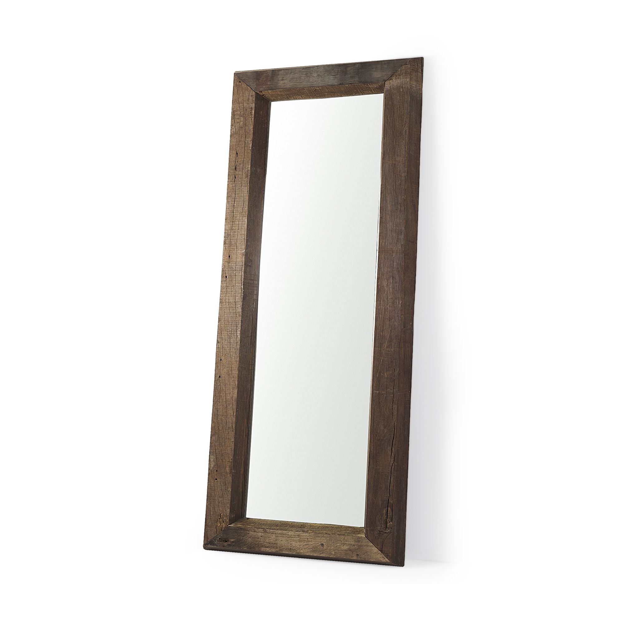 Mercana - Gerome Brown Wooden Floor Mirror
