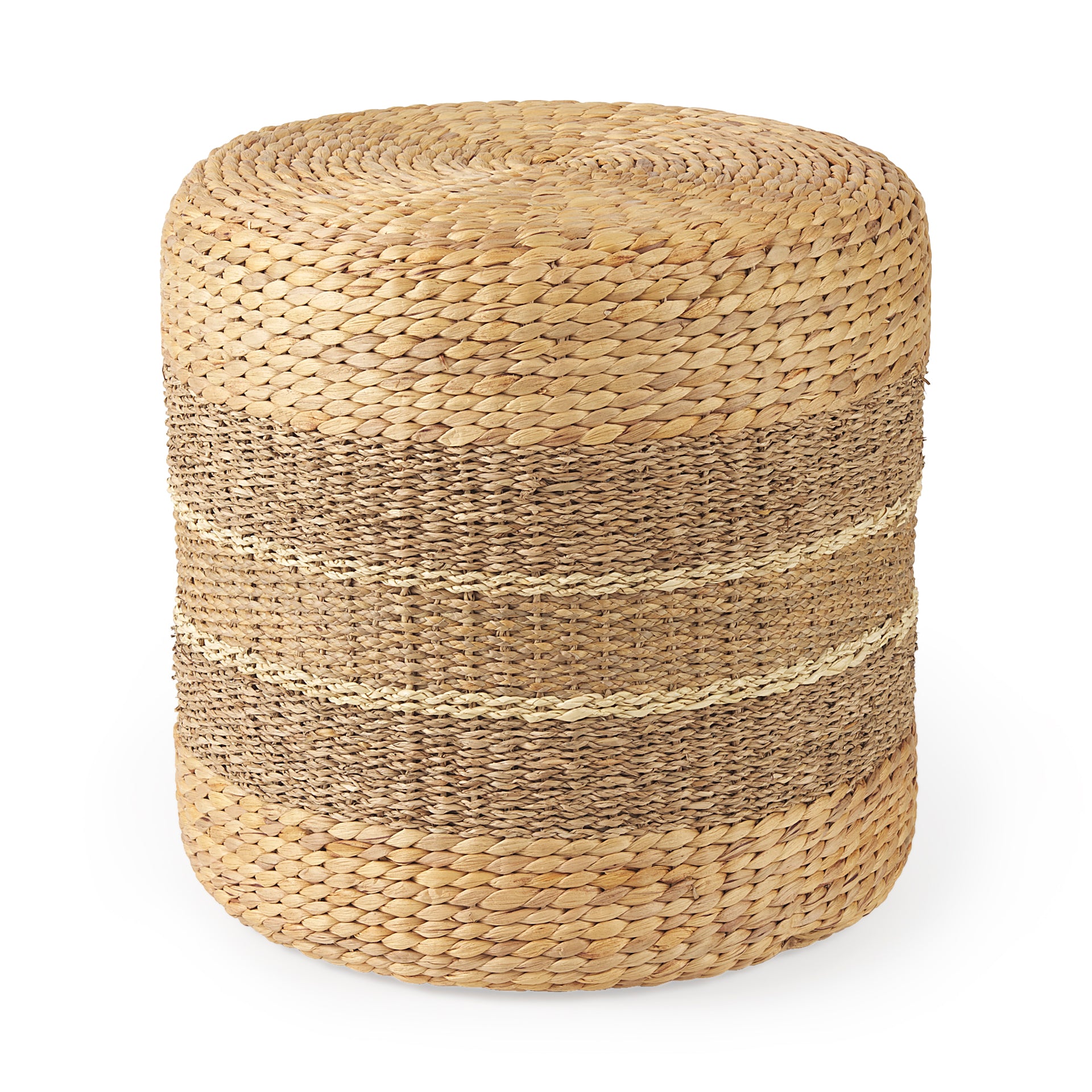 Mercana - Maya Pouf in Brown, Seagrass