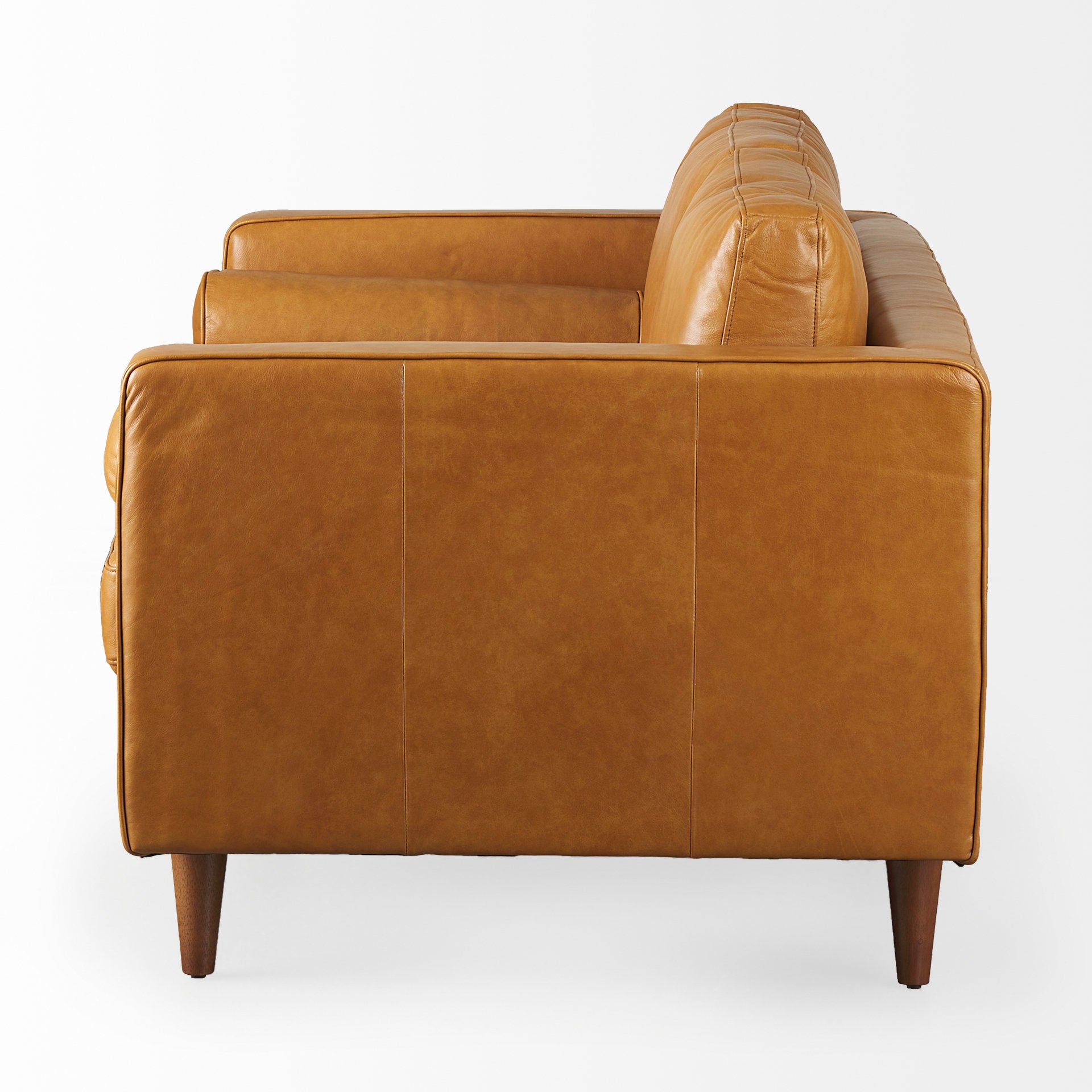 Mercana - Svend Loveseat in Tan, Leather