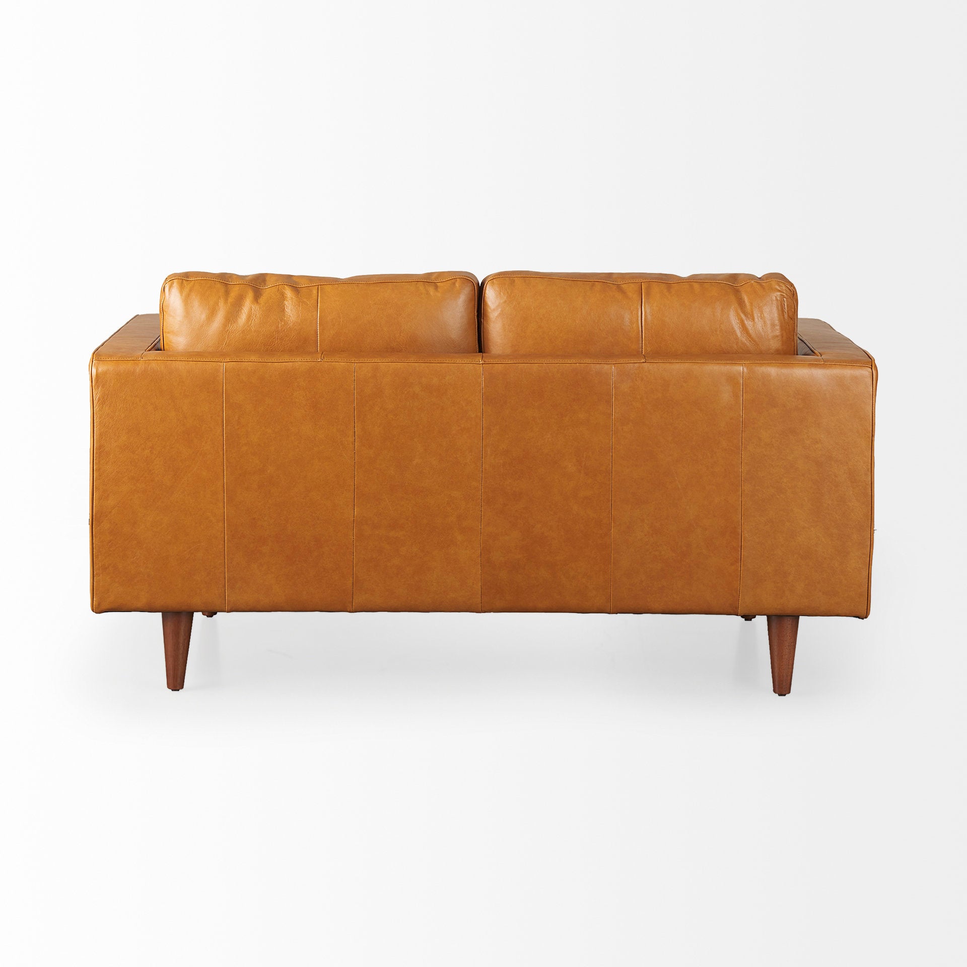 Mercana - Svend Loveseat in Tan, Leather