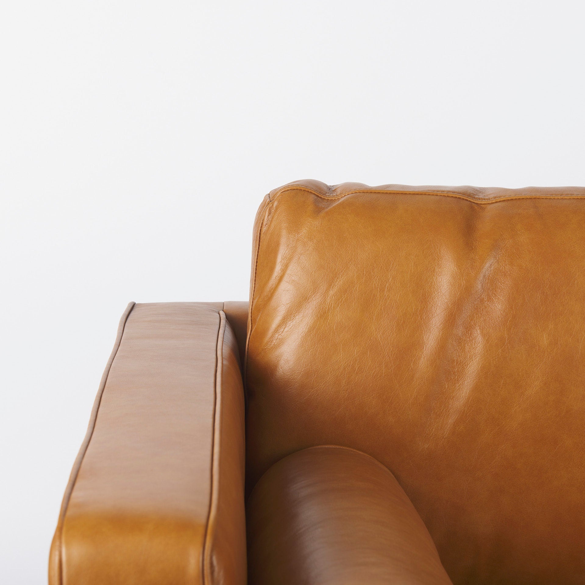 Mercana - Svend Loveseat in Tan, Leather