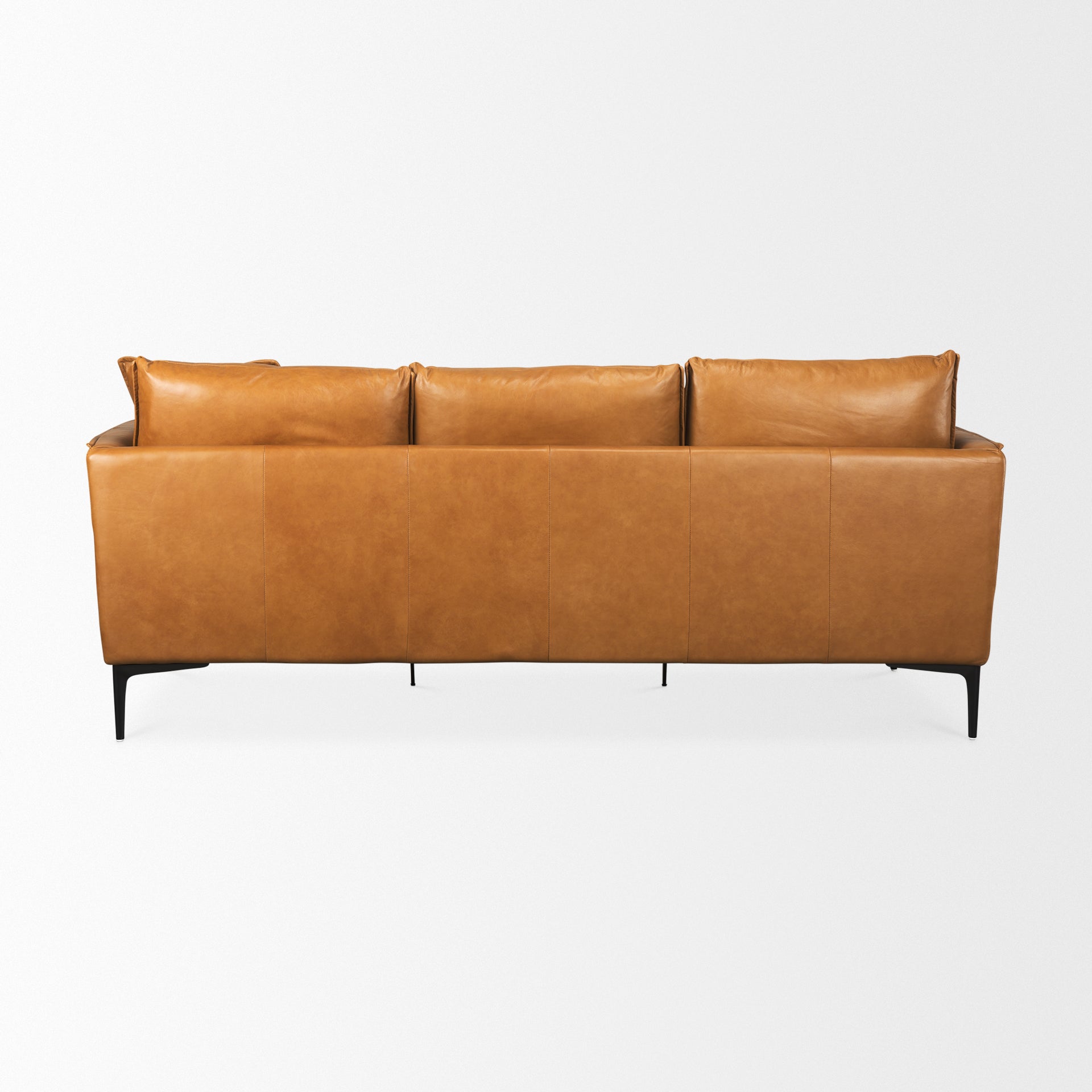 Mercana - Lake Como Sofa in Tan, Genuine Leather