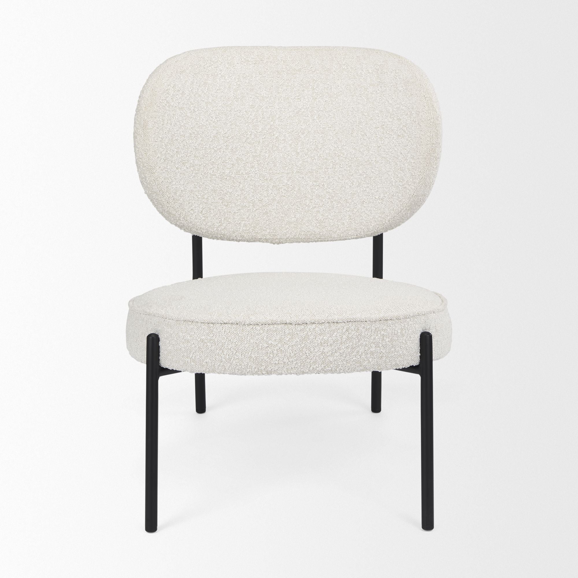 Mercana - Amelia Accent Chair in Cream, Boucle