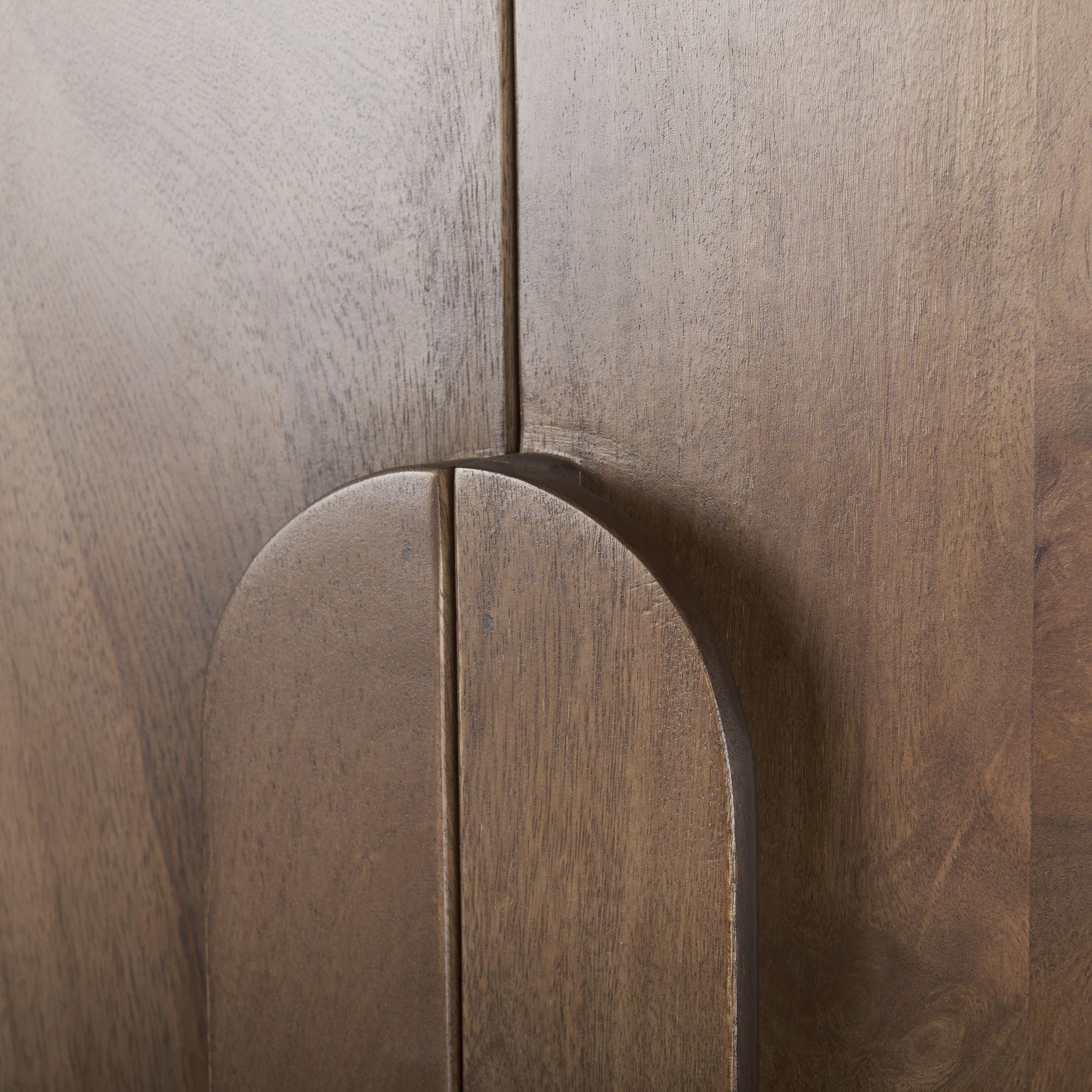 Mercana - Astrid Medium Brown Solid Wood Armoire