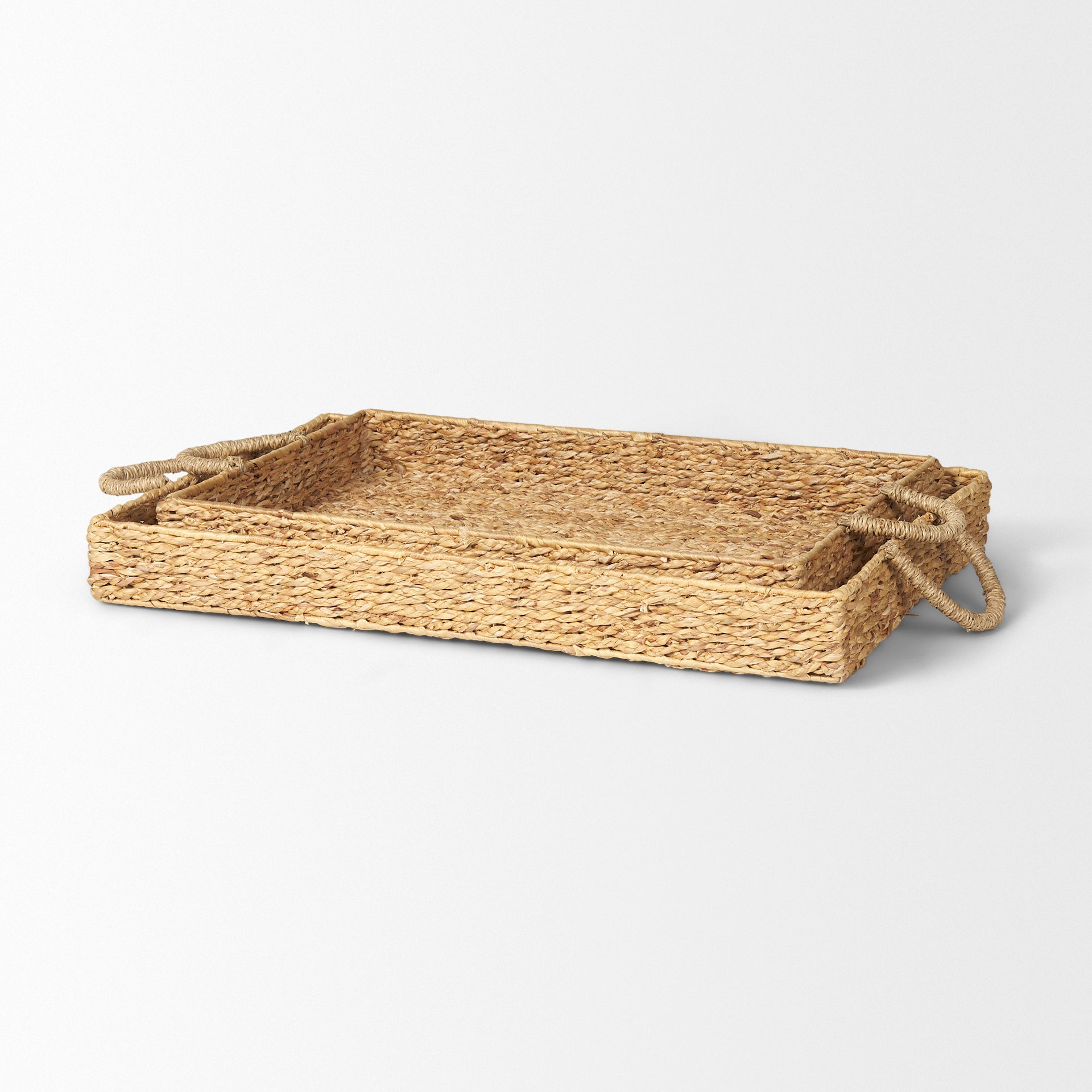 Mercana - Hona Trays in Brown, Water Hyacinth