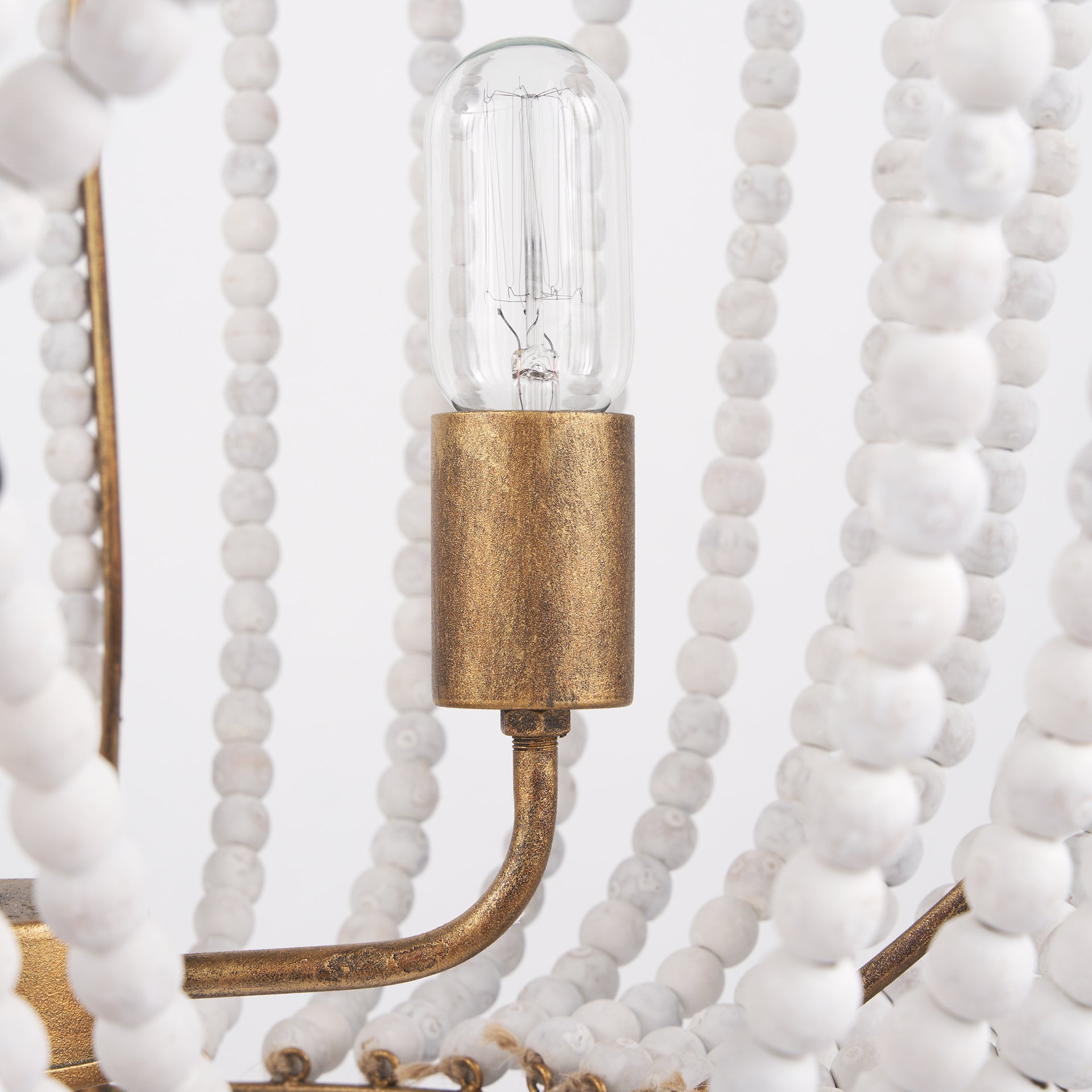Mercana - Rhone Chandelier in Gold, Metal/Wood
