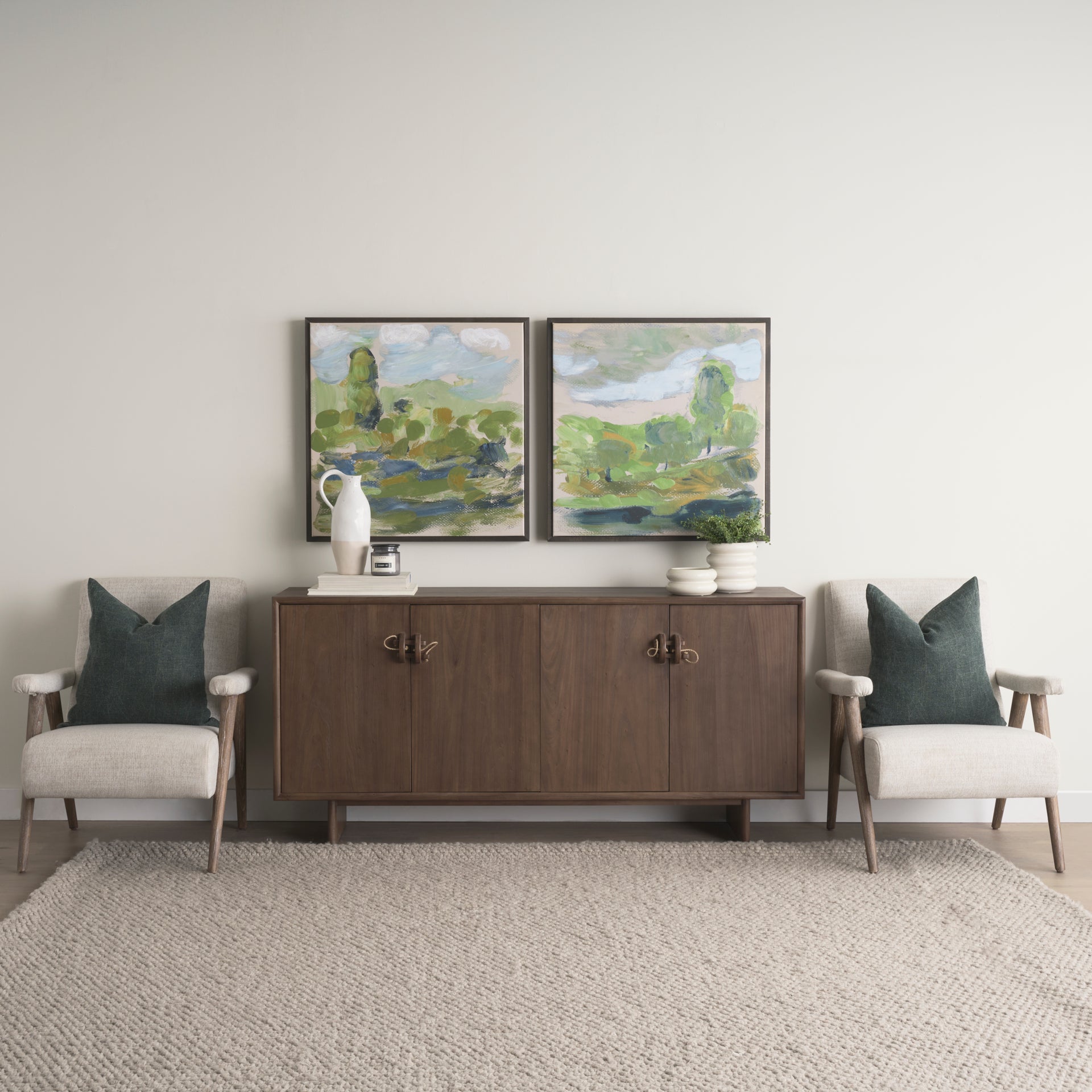 Mercana - Nico Accent Chair in Brown, Fabric