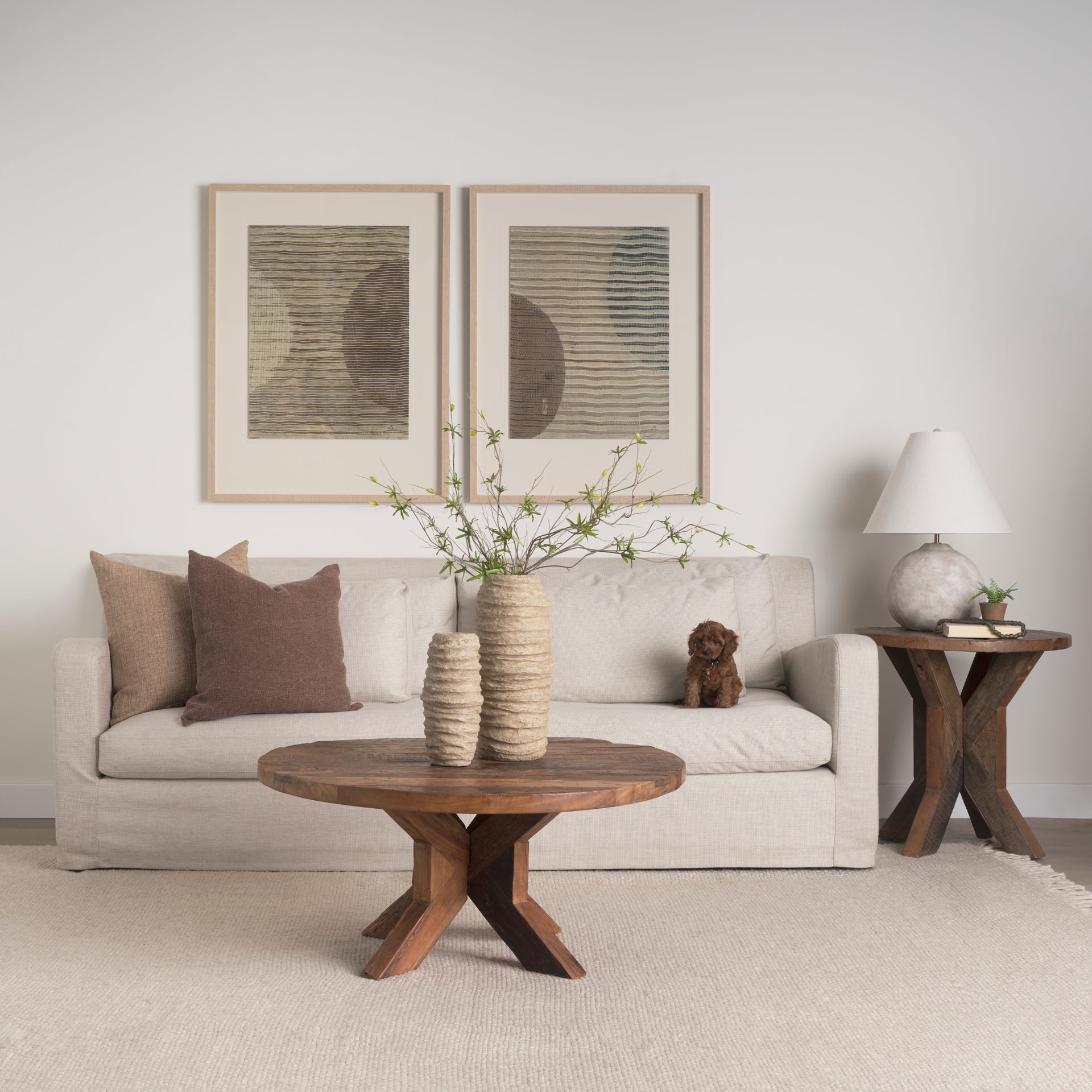 Mercana - Heidi Coffee Table in Brown, Solid Wood