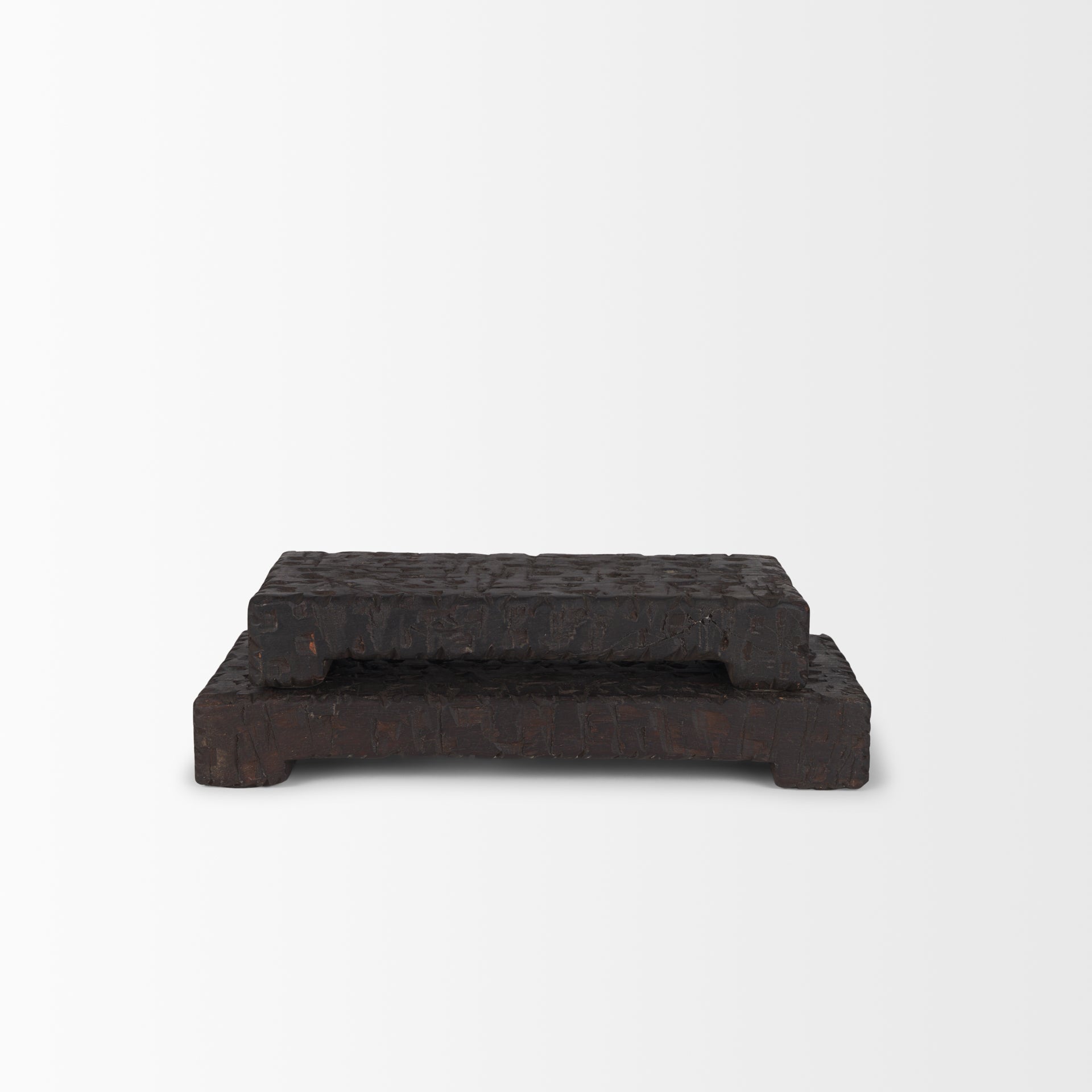 Mercana - Shira Risers in Brown, Solid Wood