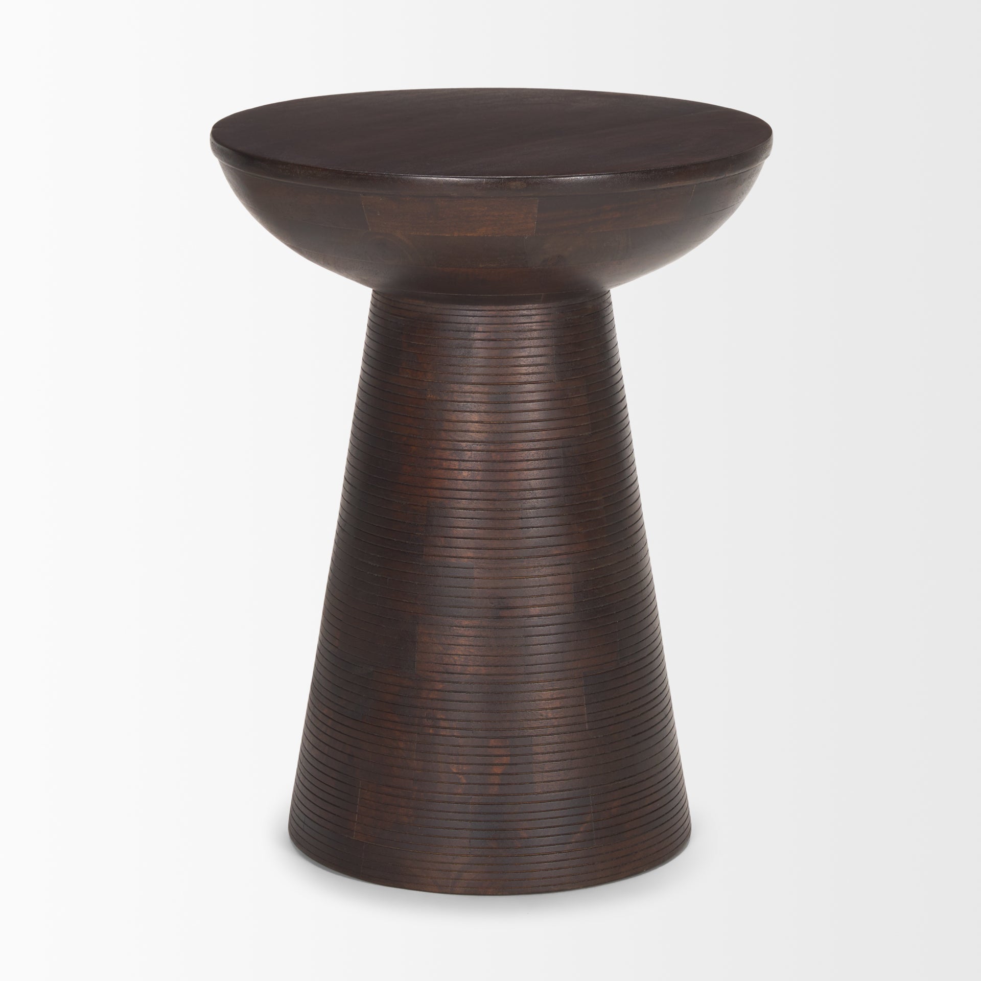 Mercana - Novell Accent Table in Brown, Solid Wood