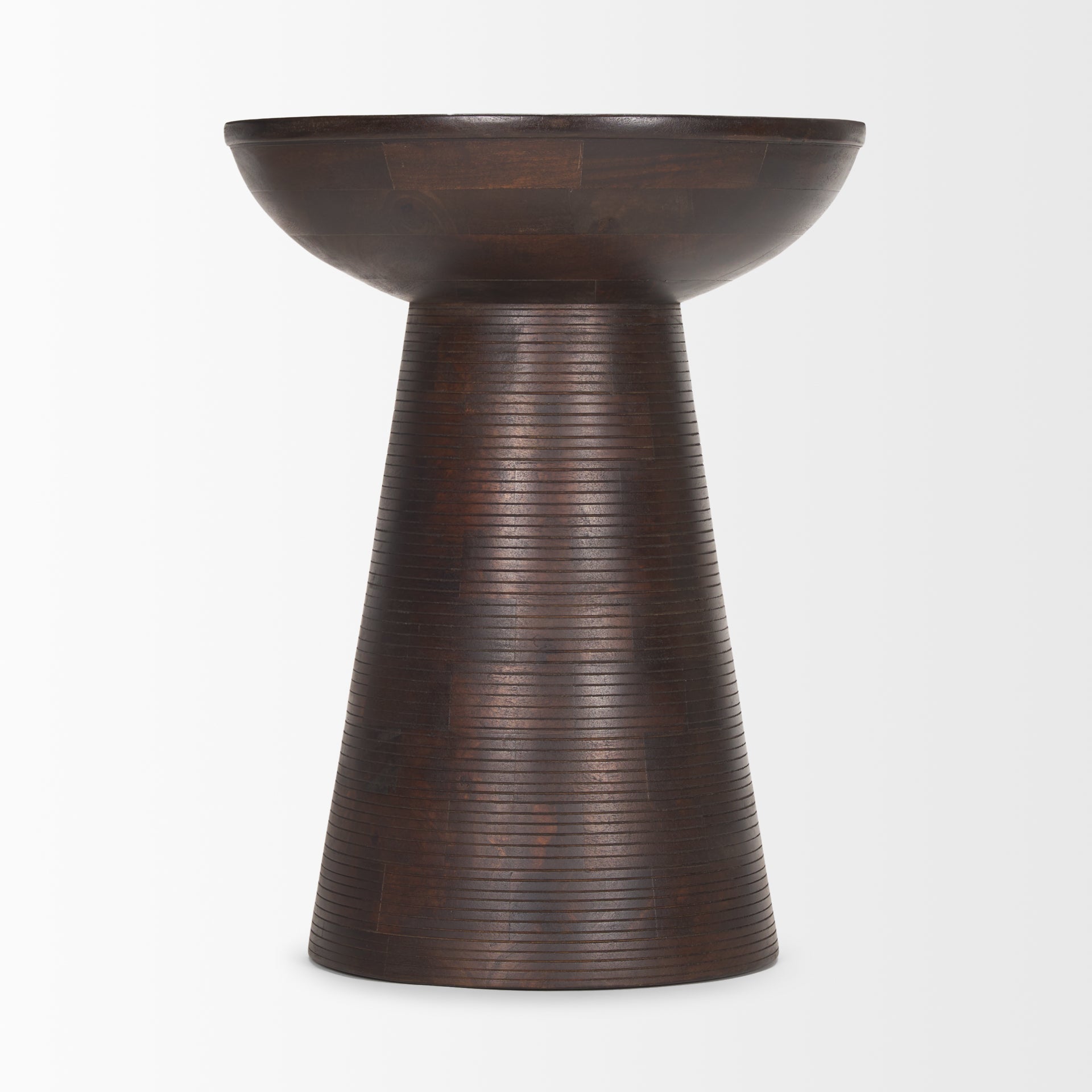 Mercana - Novell Accent Table in Brown, Solid Wood