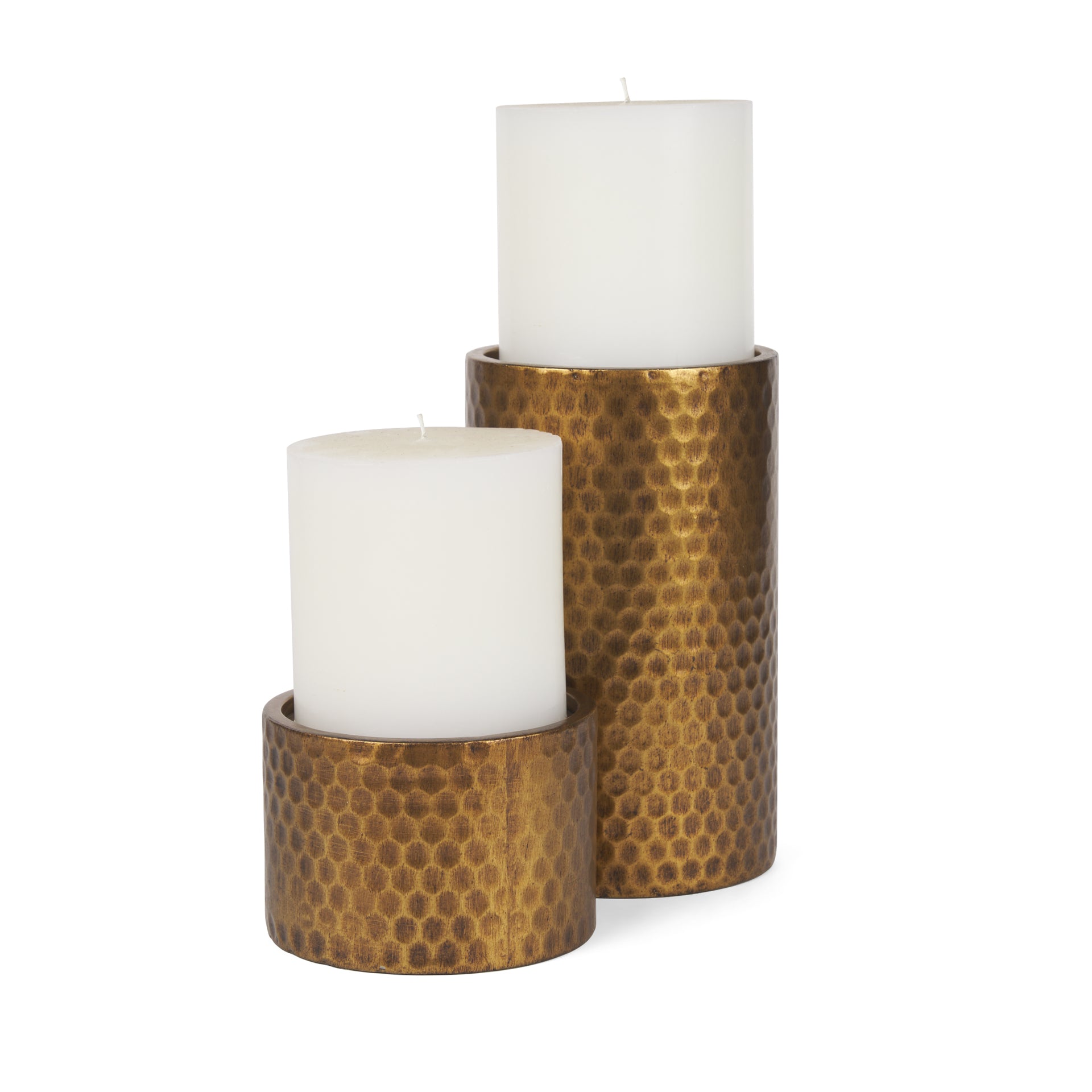 Mercana - Gage Candle Holders in Gold, Metal