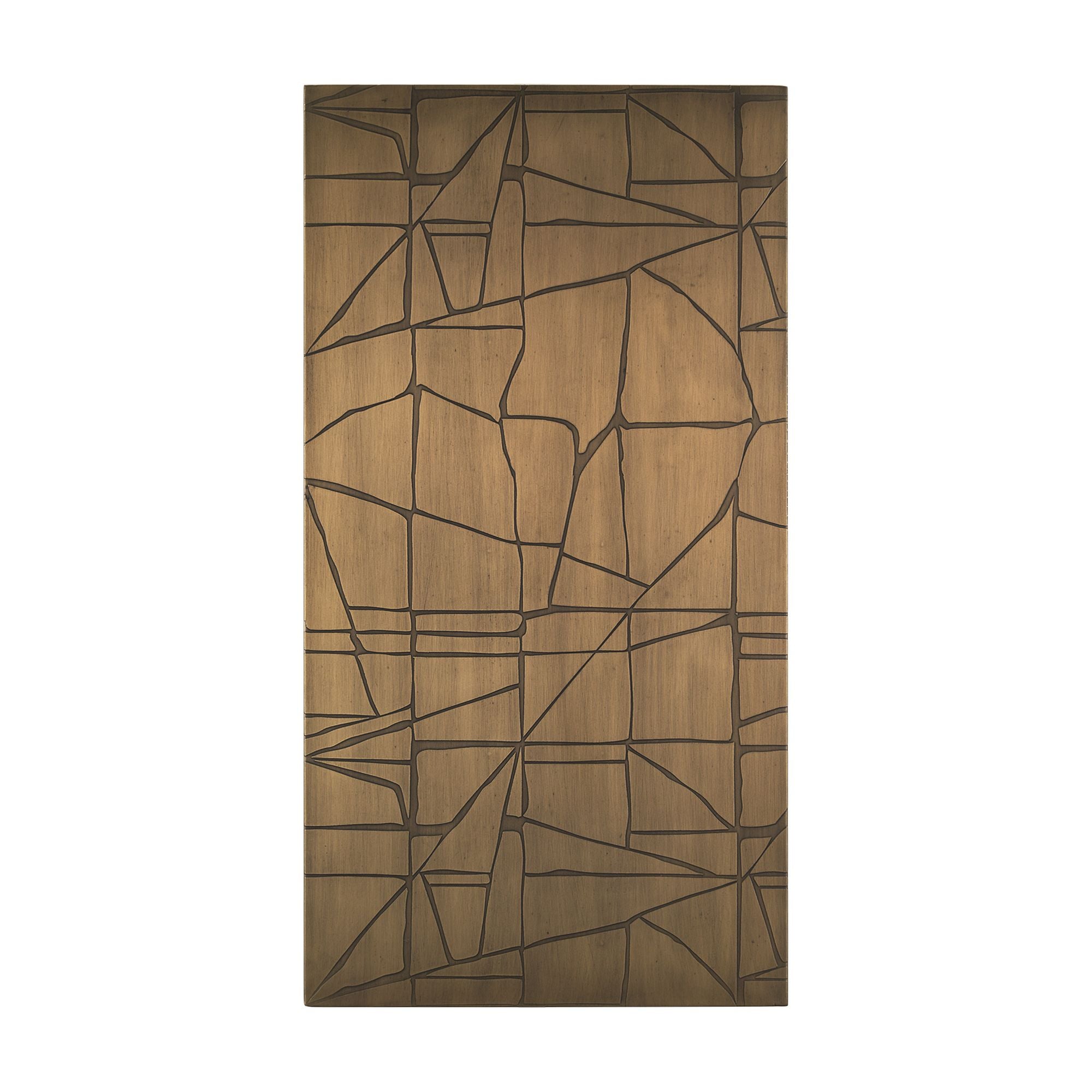Mercana - Roho Painted Gold Metal Wall Art