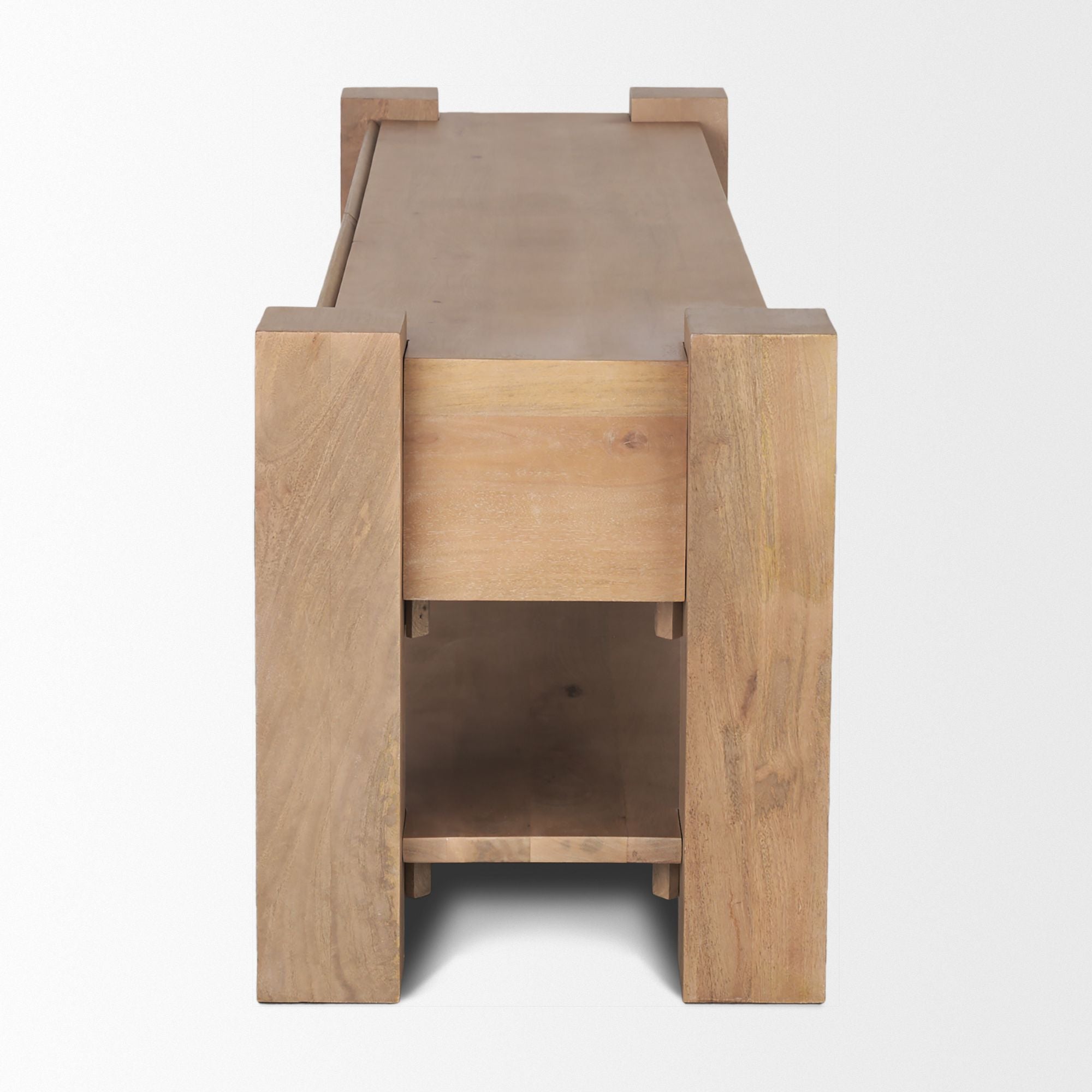 Mercana - Beth Media Console in Light Brown, Wood