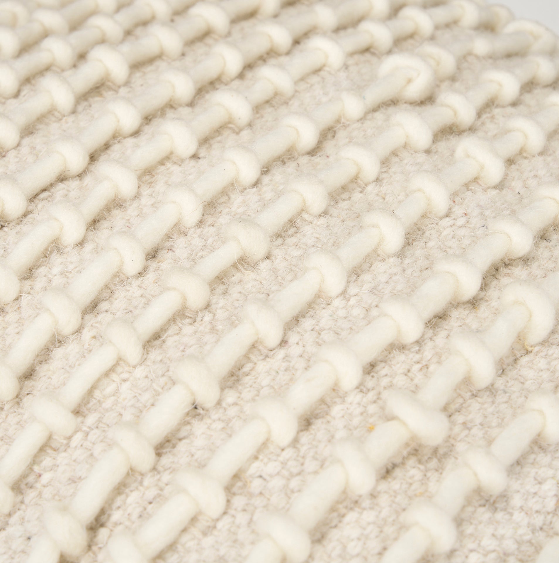Mercana - Sakaye Pouf in Beige, Fabric