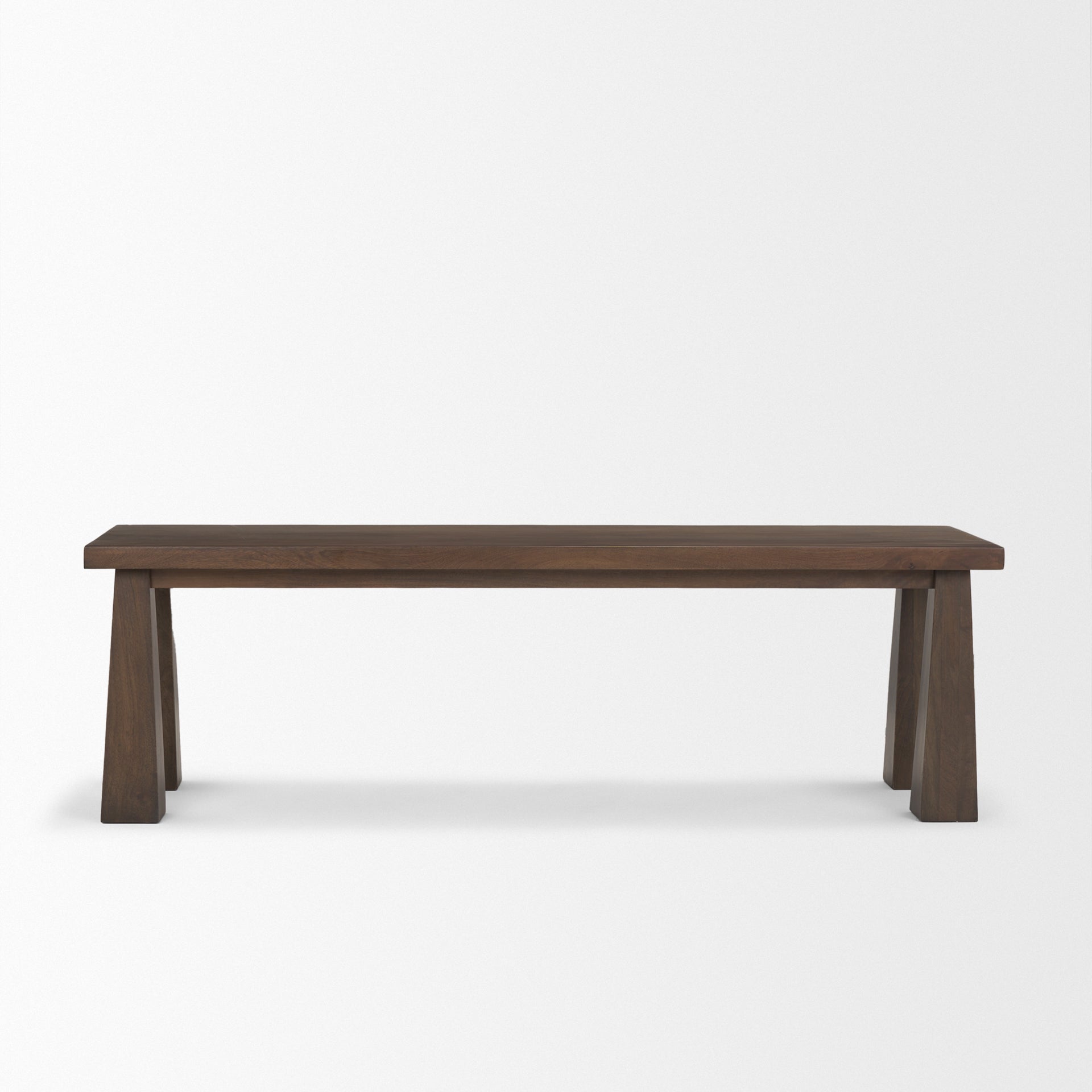 Mercana - Wolcott Bench in Brown, Solid Wood