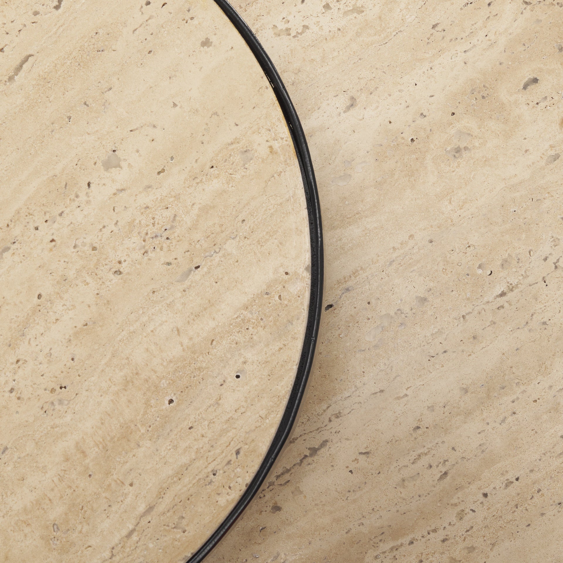 Mercana - Wade End Tables in Beige/Black, Metal/Stone