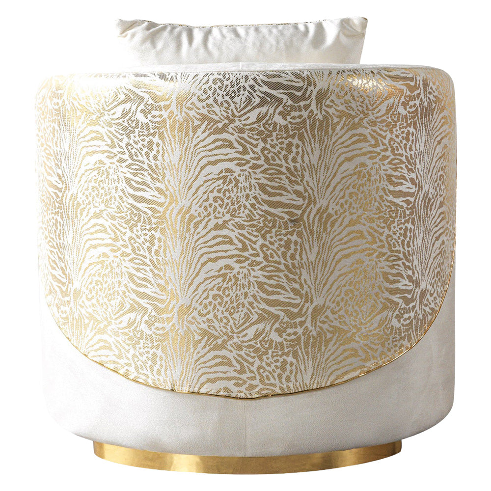 Nova - Anica Ivory Velvet Chair